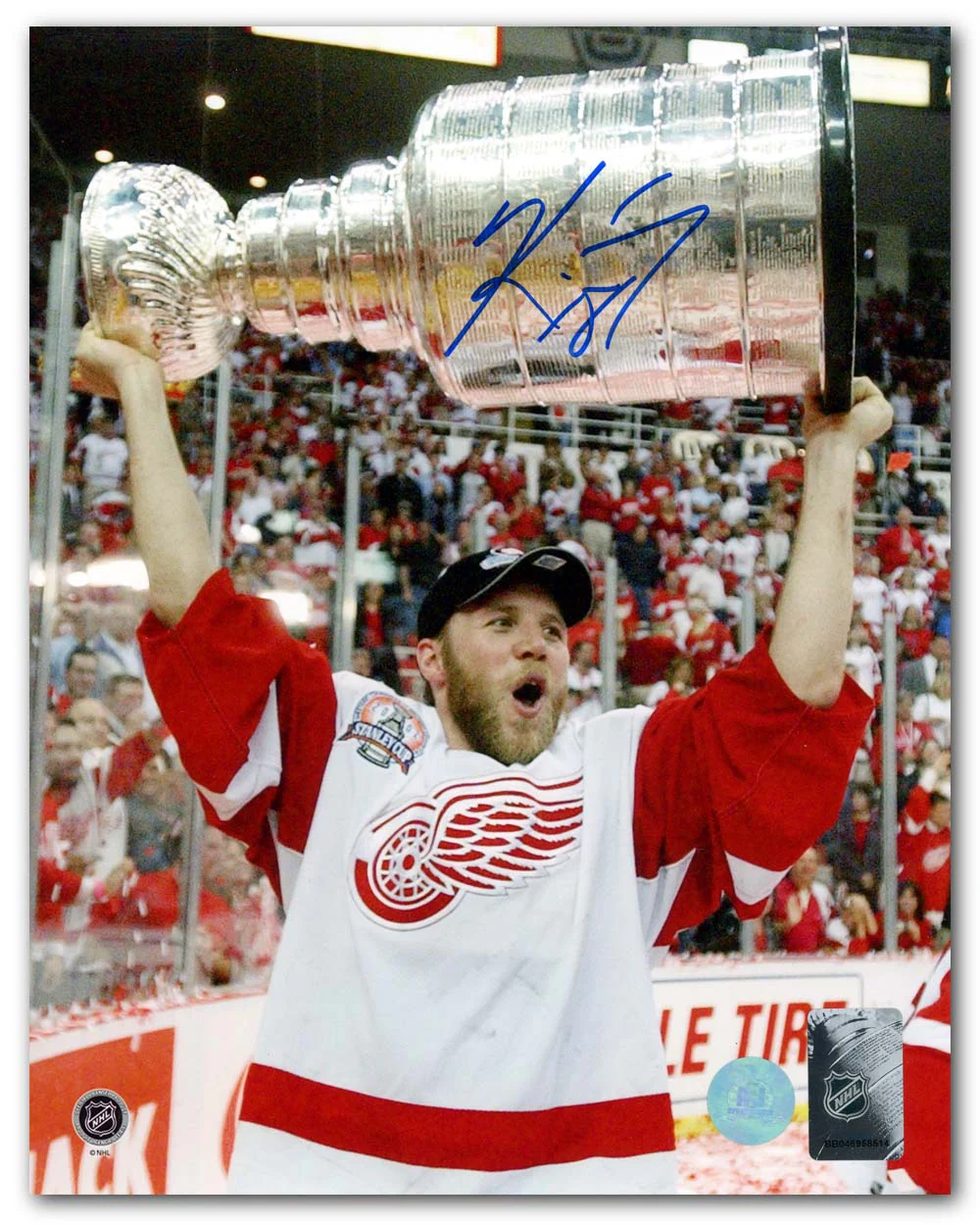 Kirk Maltby Signed Detroit Red Wings 2002 Stanley Cup 8x10 Photo