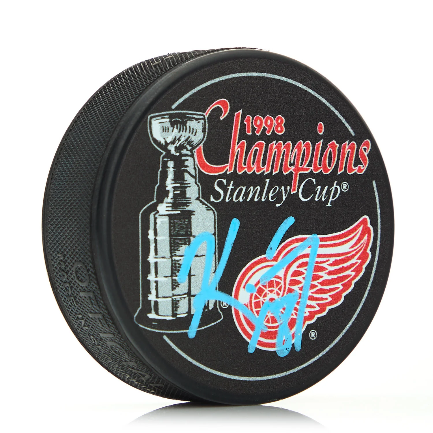 Kirk Maltby Detroit Red Wings Autographed 1998 Stanley Cup Puck