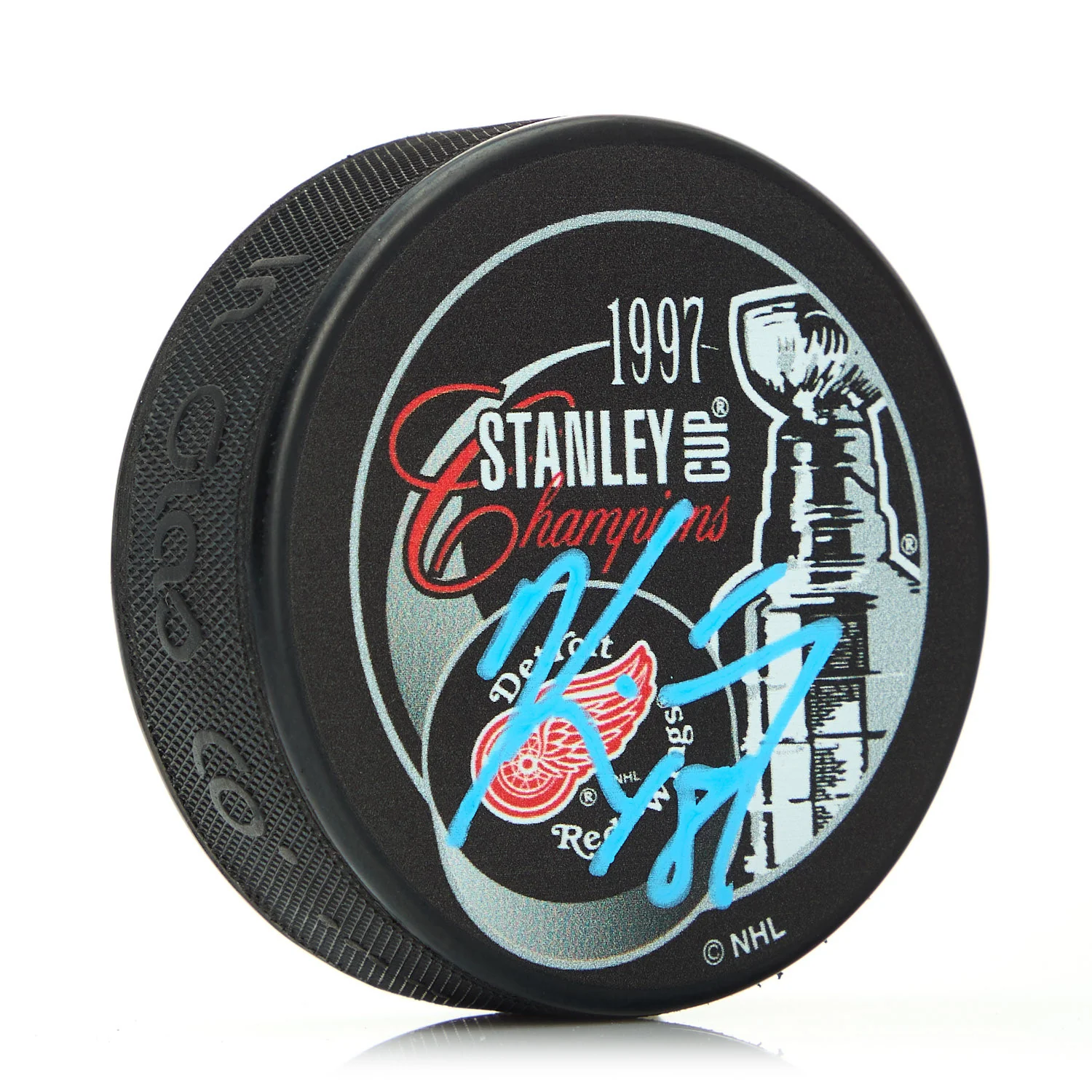 Kirk Maltby Detroit Red Wings Autographed 1997 Stanley Cup Puck