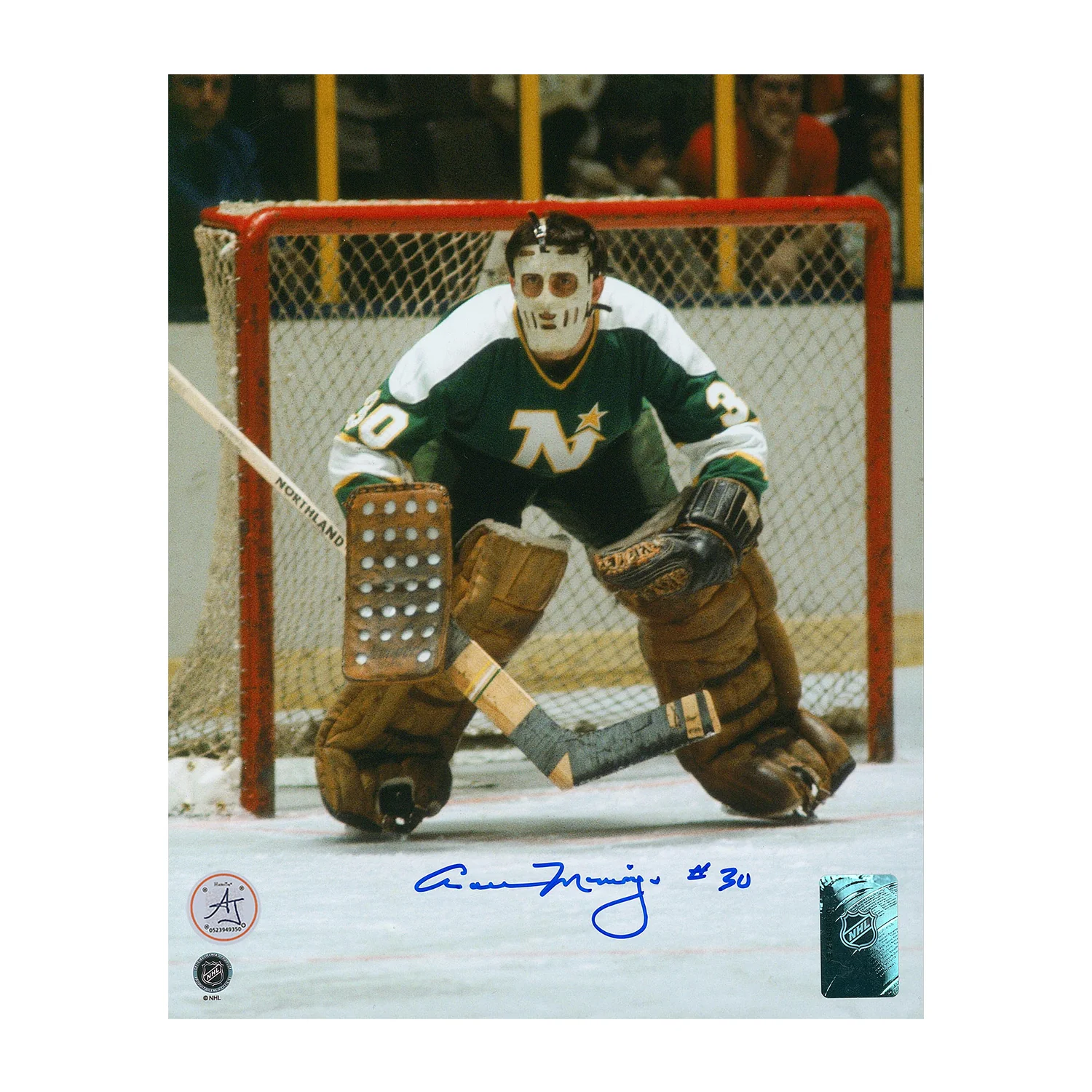 Cesare Maniago Minnesota North Stars Autographed Goalie 8x10 Photo