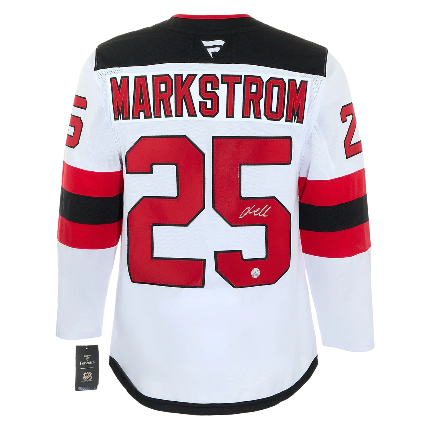 Jacob Markstrom Signed New Jersey Devils White Fanatics Premium Jersey