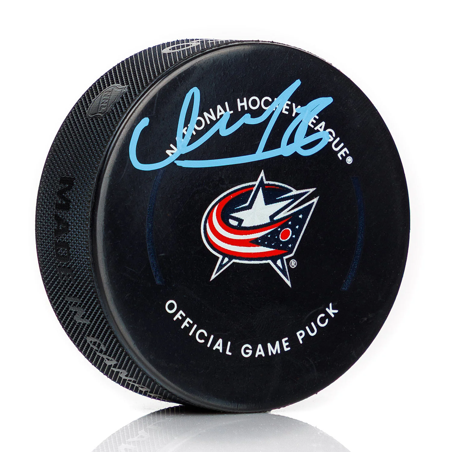 Kirill Marchenko Signed Columbus Blue Jackets Official Game Puck