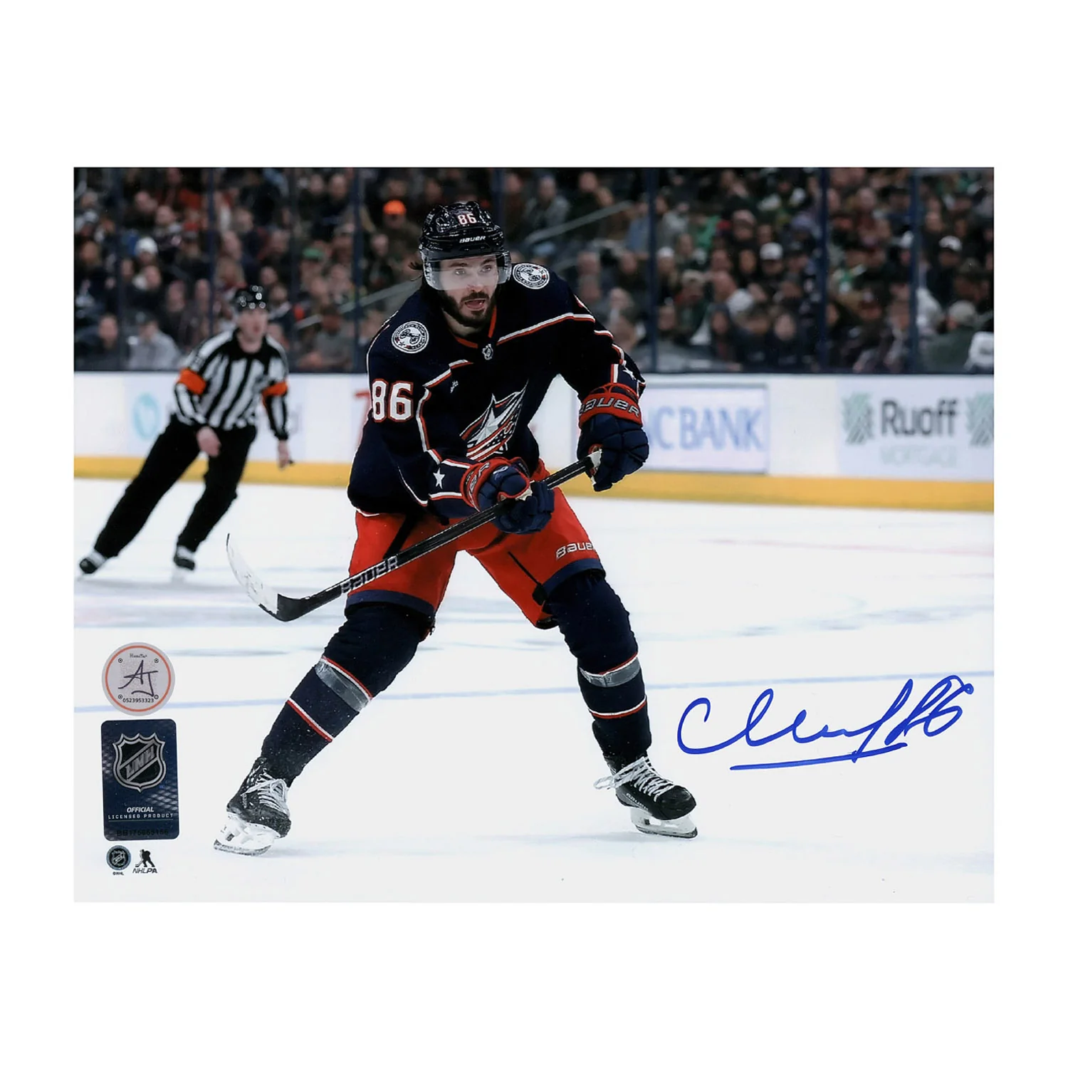 Kirill Marchenko Autographed Columbus Blue Jackets Hockey 8x10 Photo