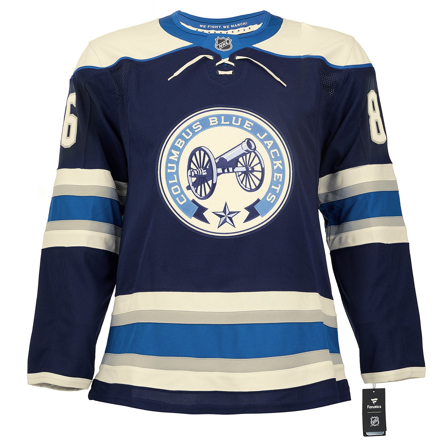 Kirill Marchenko Signed Columbus Blue Jackets Alt Cannon Fanatics Premium Jersey - Image 2