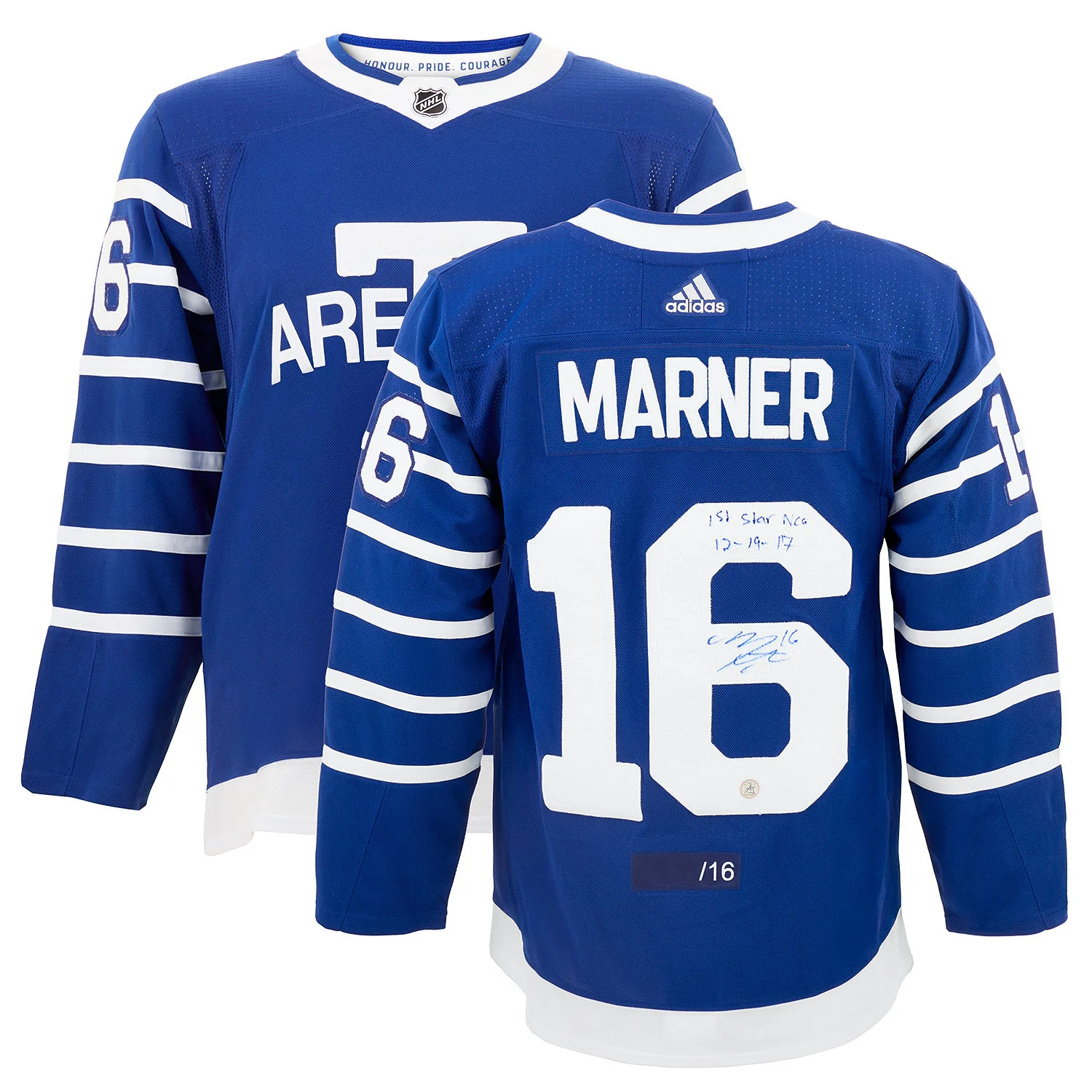 Mitch Marner Toronto Arenas Signed 1st Star Century Game adidas Jersey #/16 - Image 3