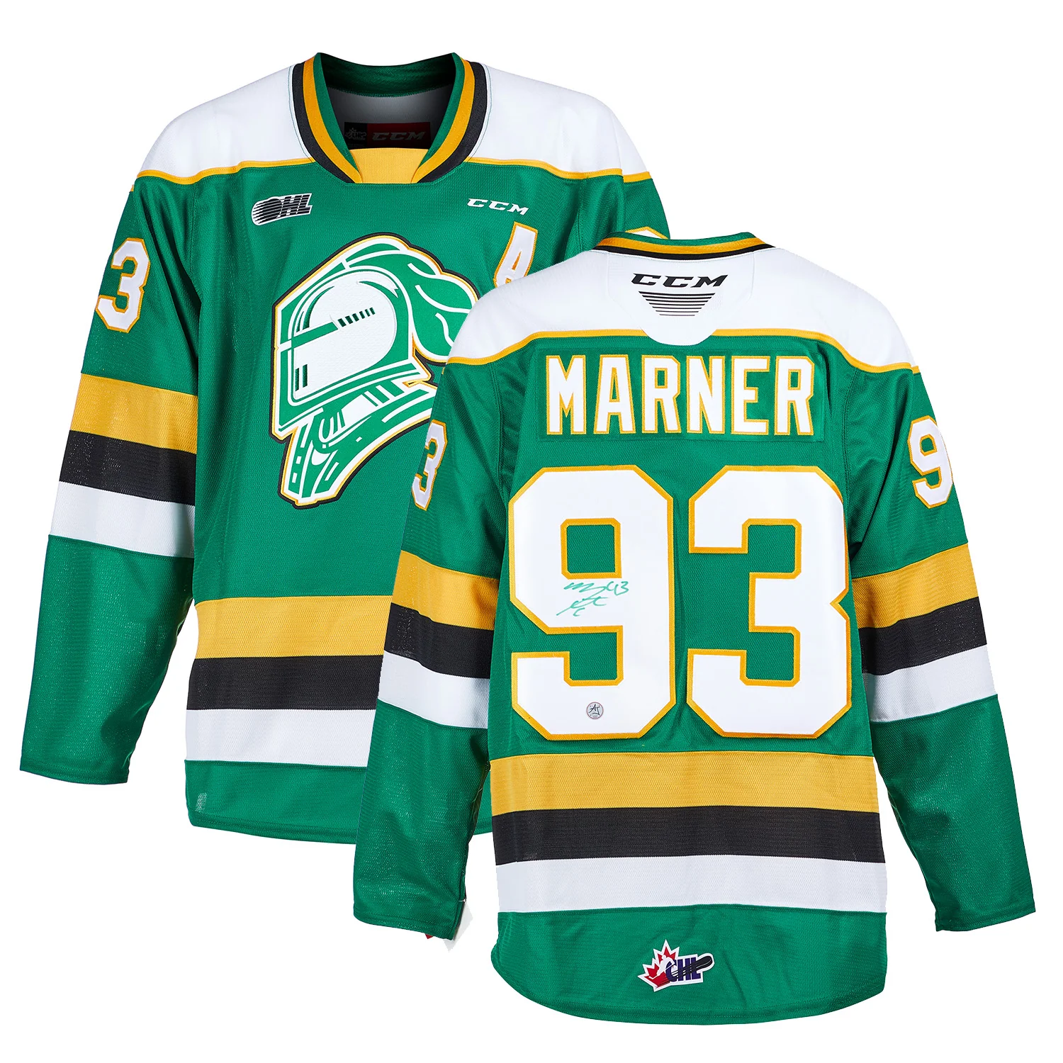 Mitch Marner Autographed London Knights Replica CCM Hockey Jersey - Image 3