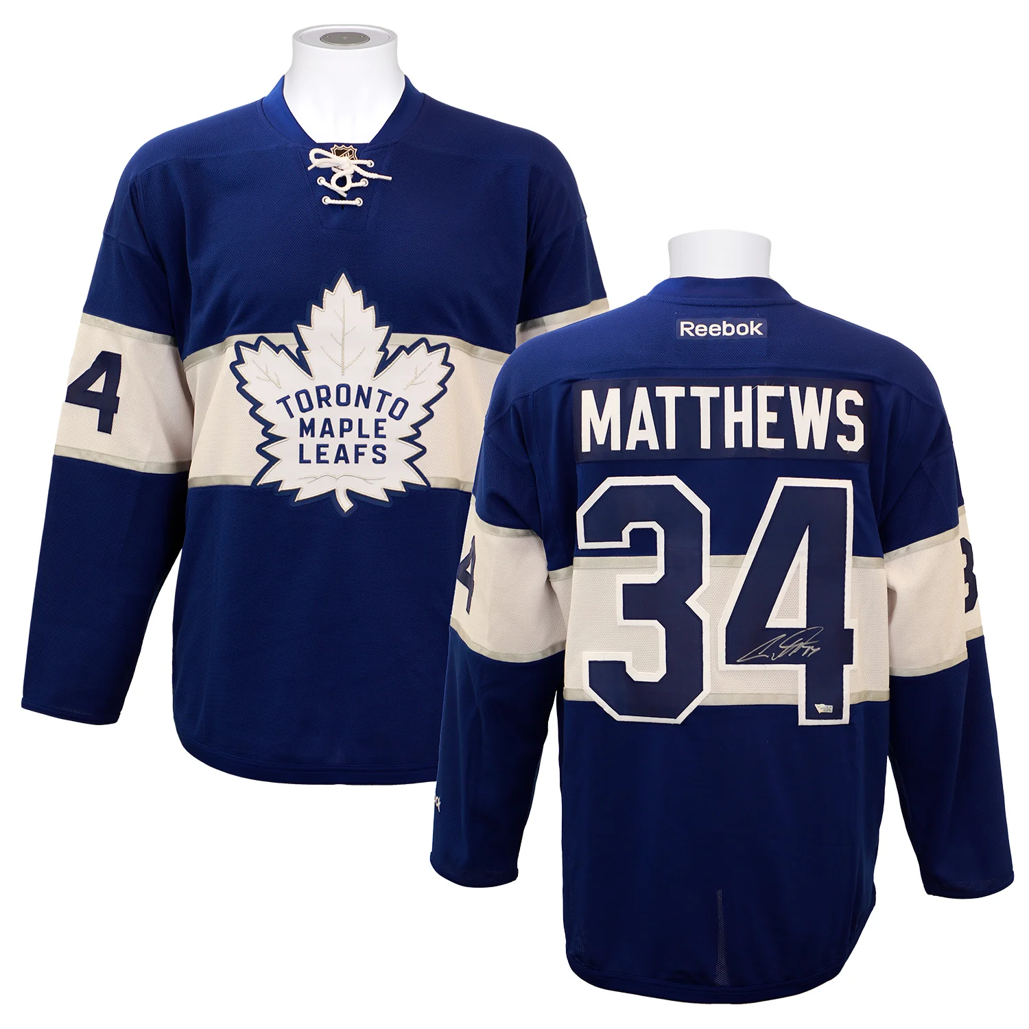 Auston Matthews Signed Toronto Maple Leafs Centennial Classic Reebok Jersey - Image 3