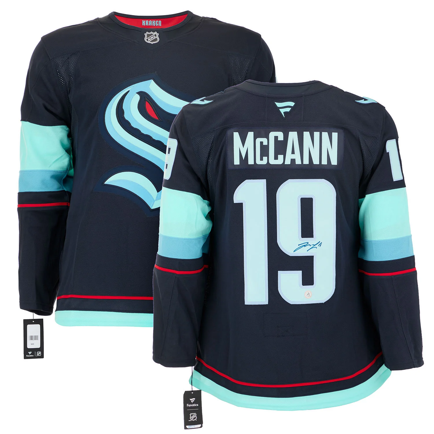 Jared McCann Autographed Seattle Kraken Fanatics Premium Jersey - Image 3