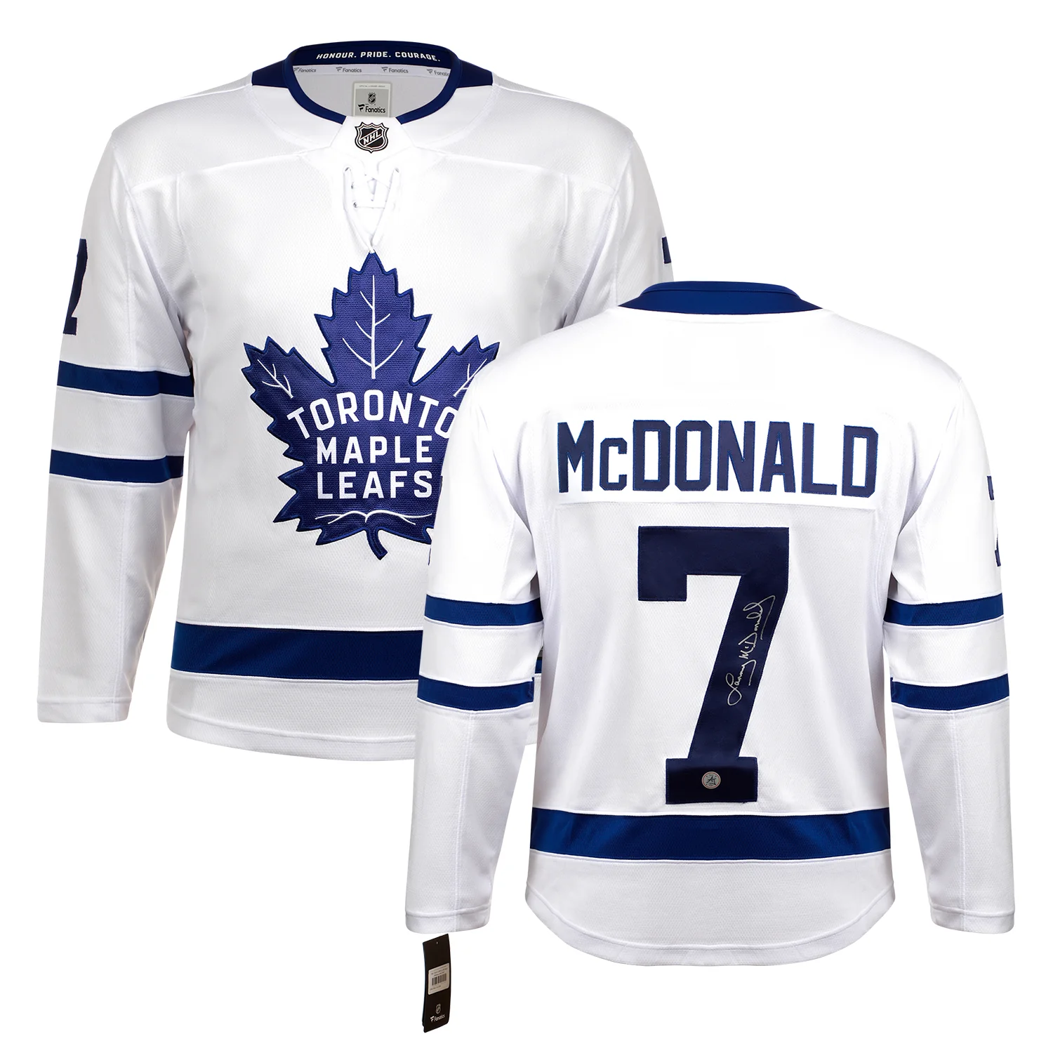 Lanny McDonald Autographed Toronto Maple Leafs White Fanatics Breakaway Jersey - Image 3