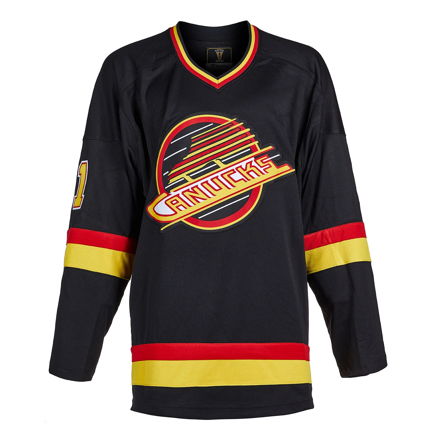 Kirk McLean Signed Vancouver Canucks Black Fanatics Throwback Jersey - Image 2