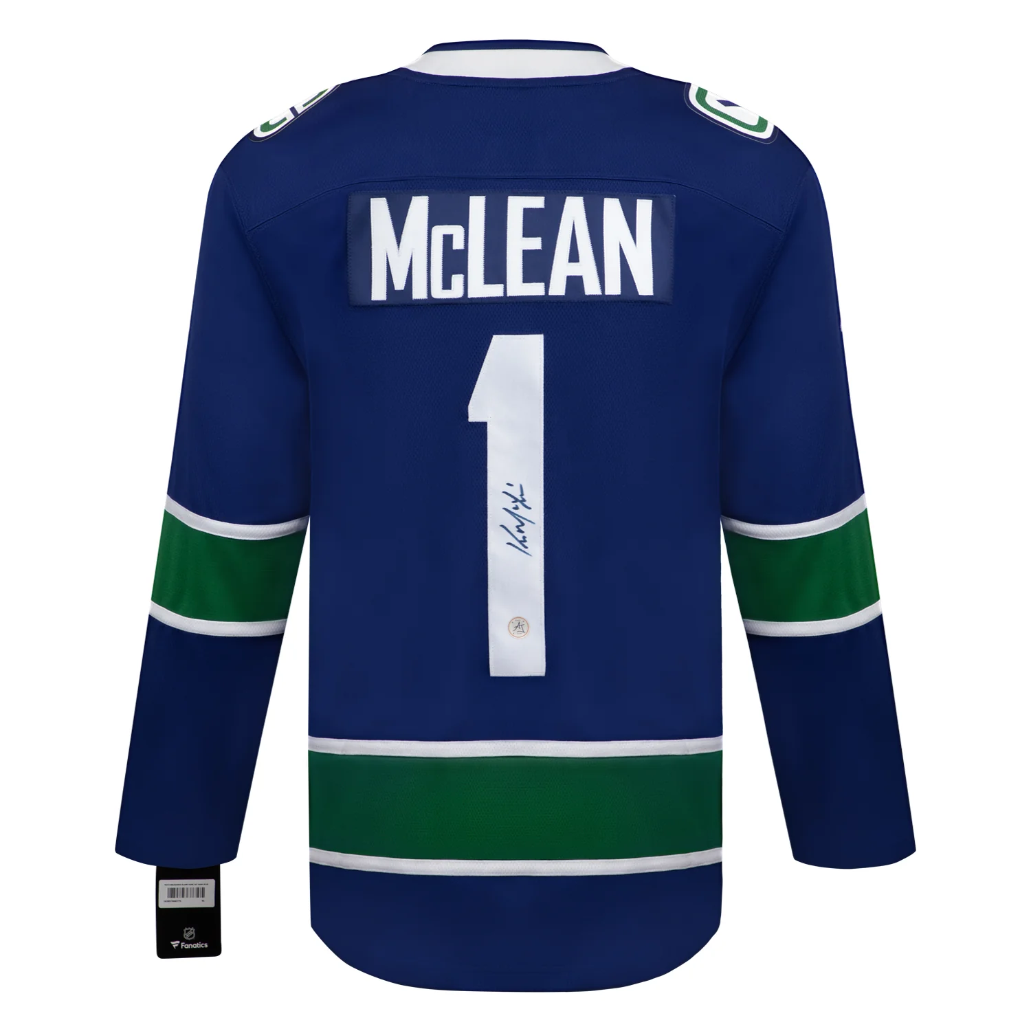 Kirk McLean Autographed Vancouver Canucks Blue Fanatics Breakaway Jersey