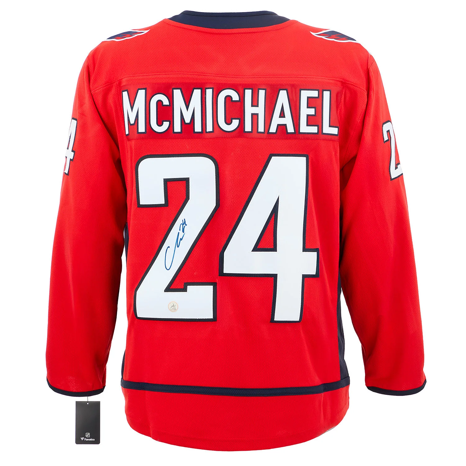 Connor McMichael Signed Washington Capitals Fanatics Breakaway Jersey