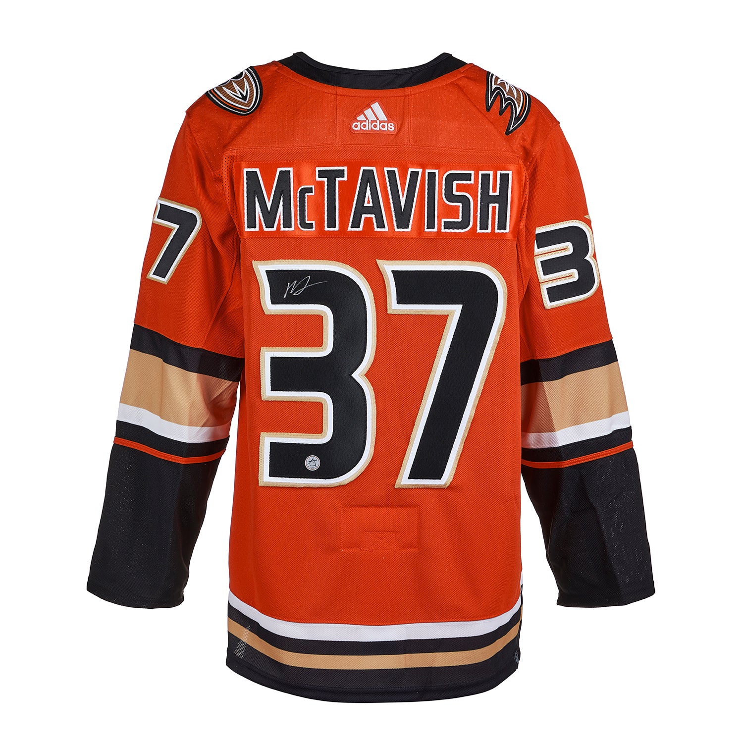 Mason McTavish Signed Anaheim Ducks Alternate adidas Jersey