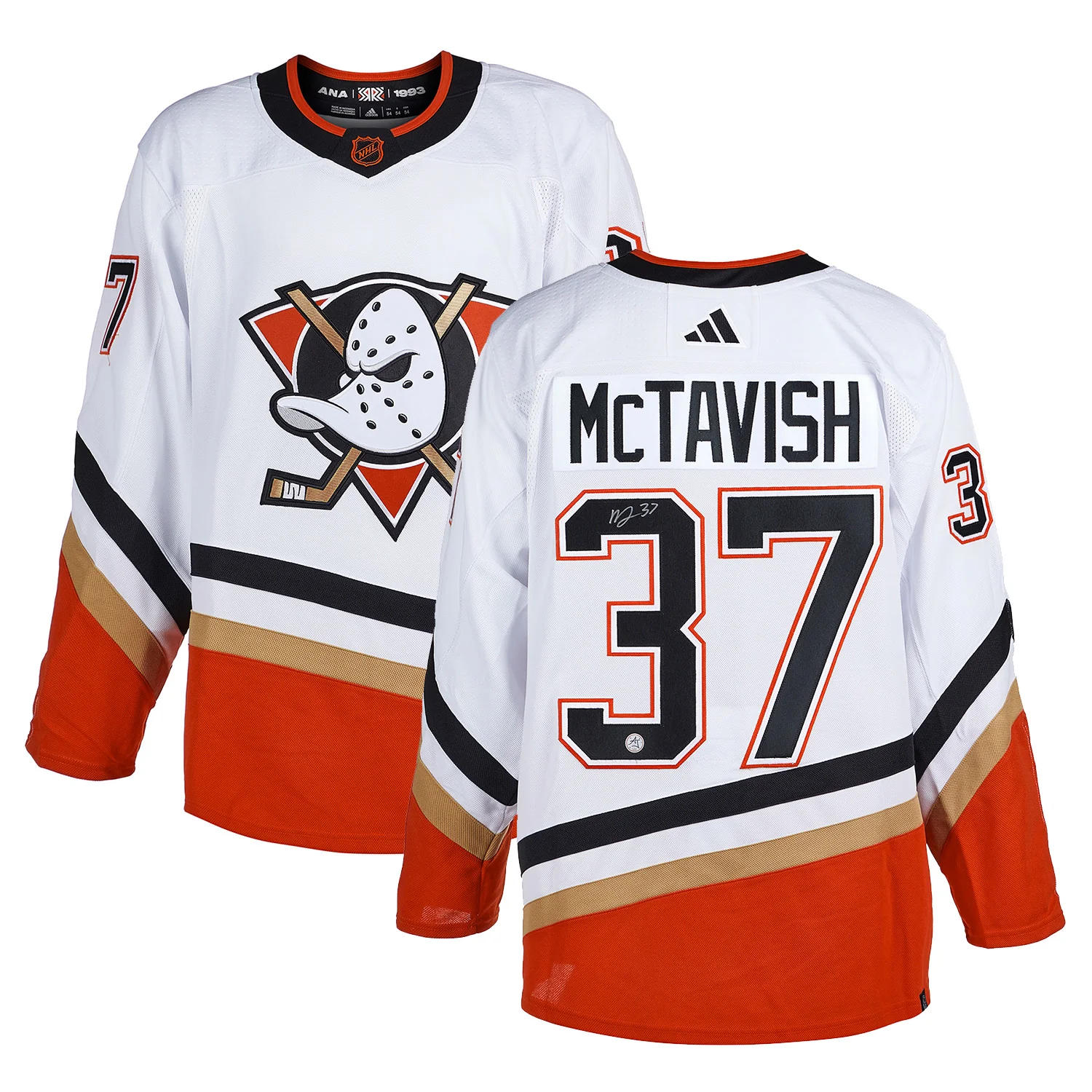 Mason McTavish Signed Anaheim Ducks Reverse Retro 2.0 adidas Jersey - Image 3
