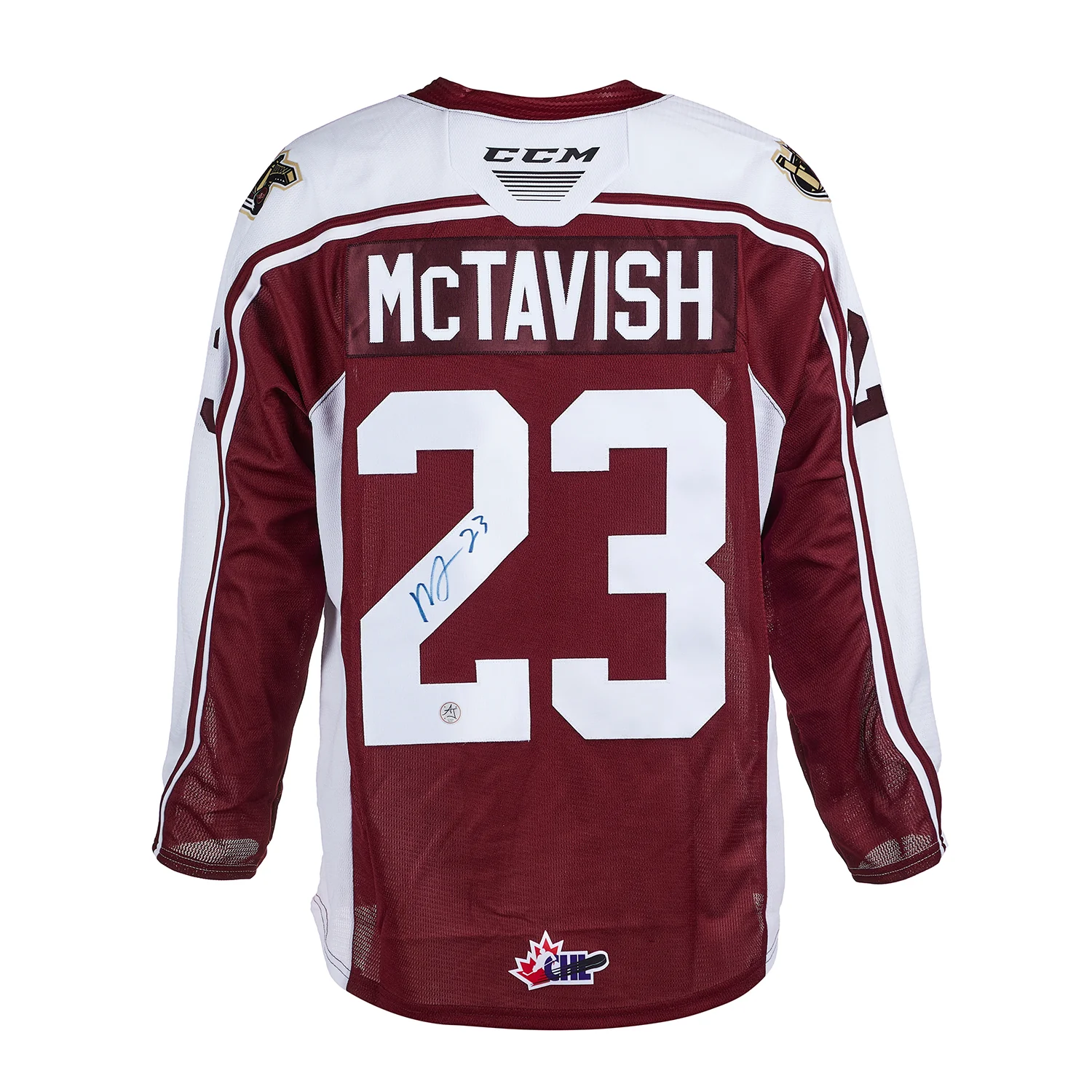 Mason McTavish Autographed Peterborough Petes CHL CCM Jersey
