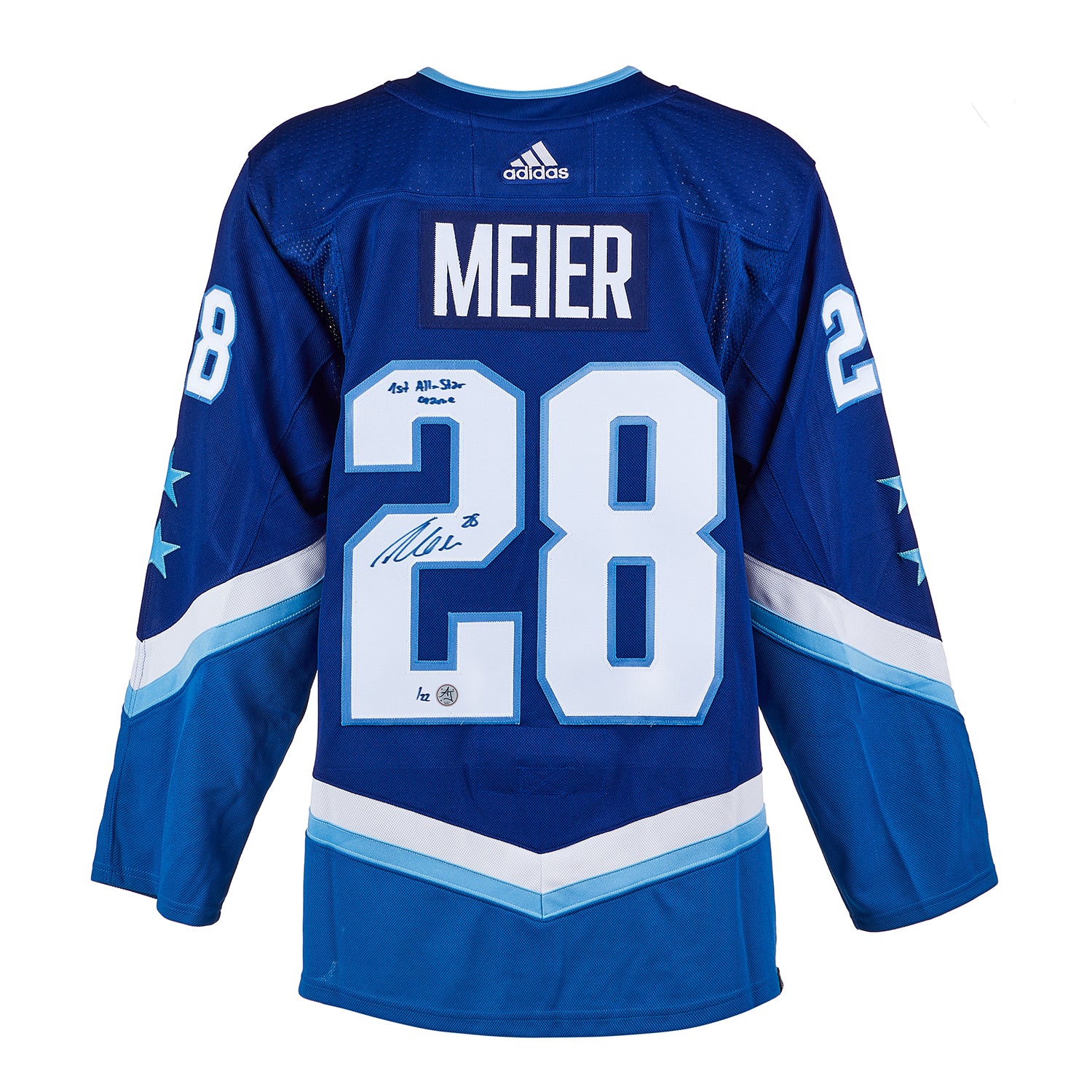 Timo Meier 2022 All-Star Game Signed & Inscribed 1st ASG adidas Jersey #/22