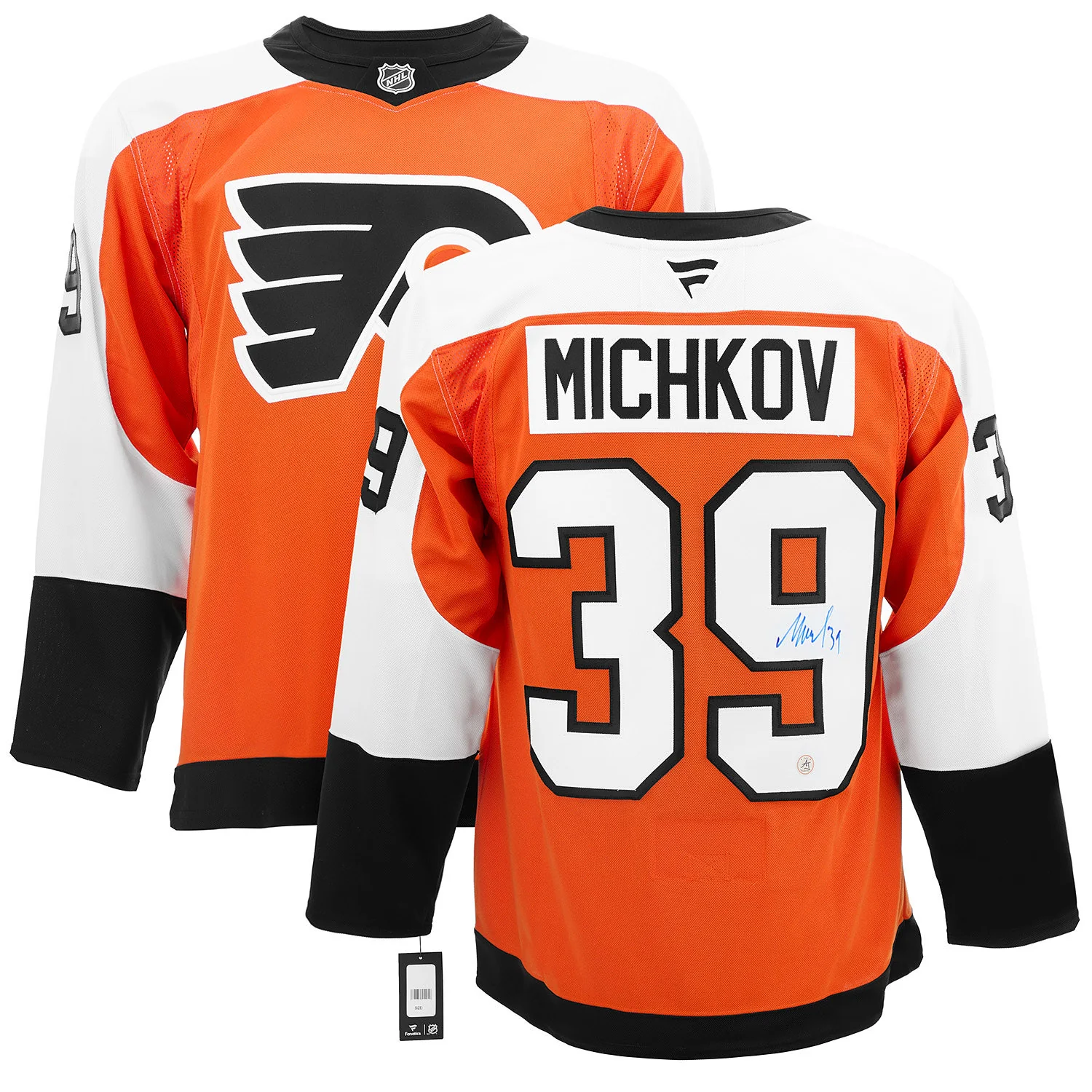 Matvei Michkov Autographed Philadelphia Flyers Fanatics Premium Jersey - Image 3