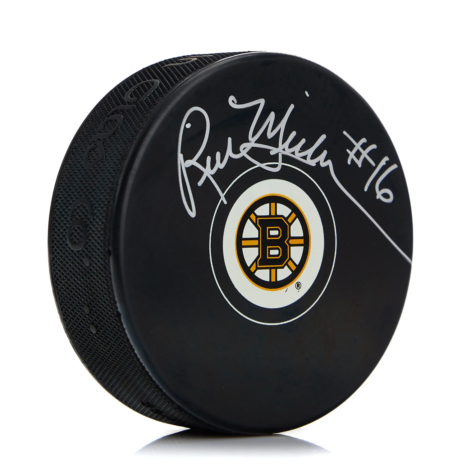 Rick Middleton Boston Bruins Autographed Hockey Puck