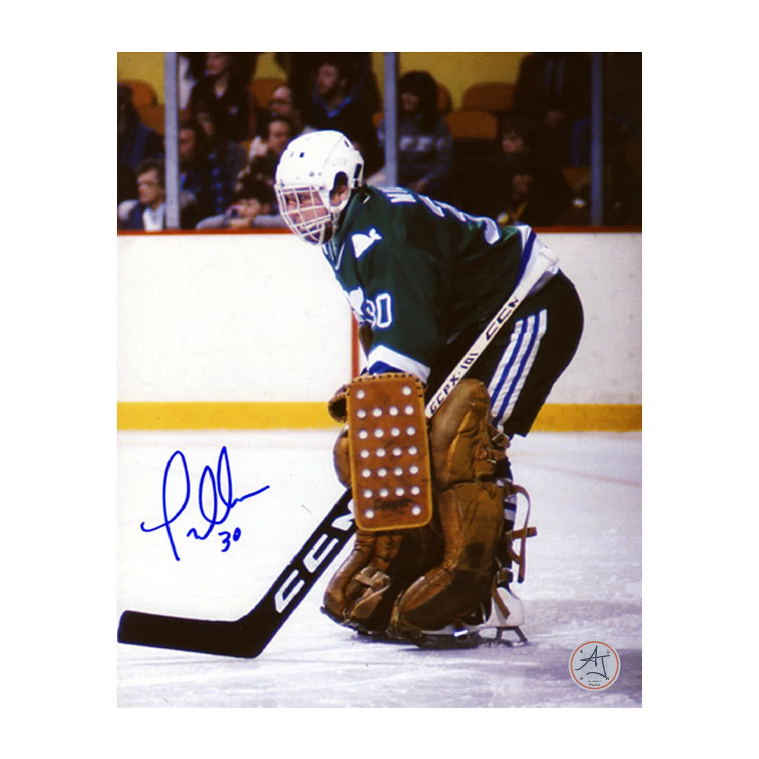 Greg Millen Autographed Hartford Whalers Goalie 8x10 Photo