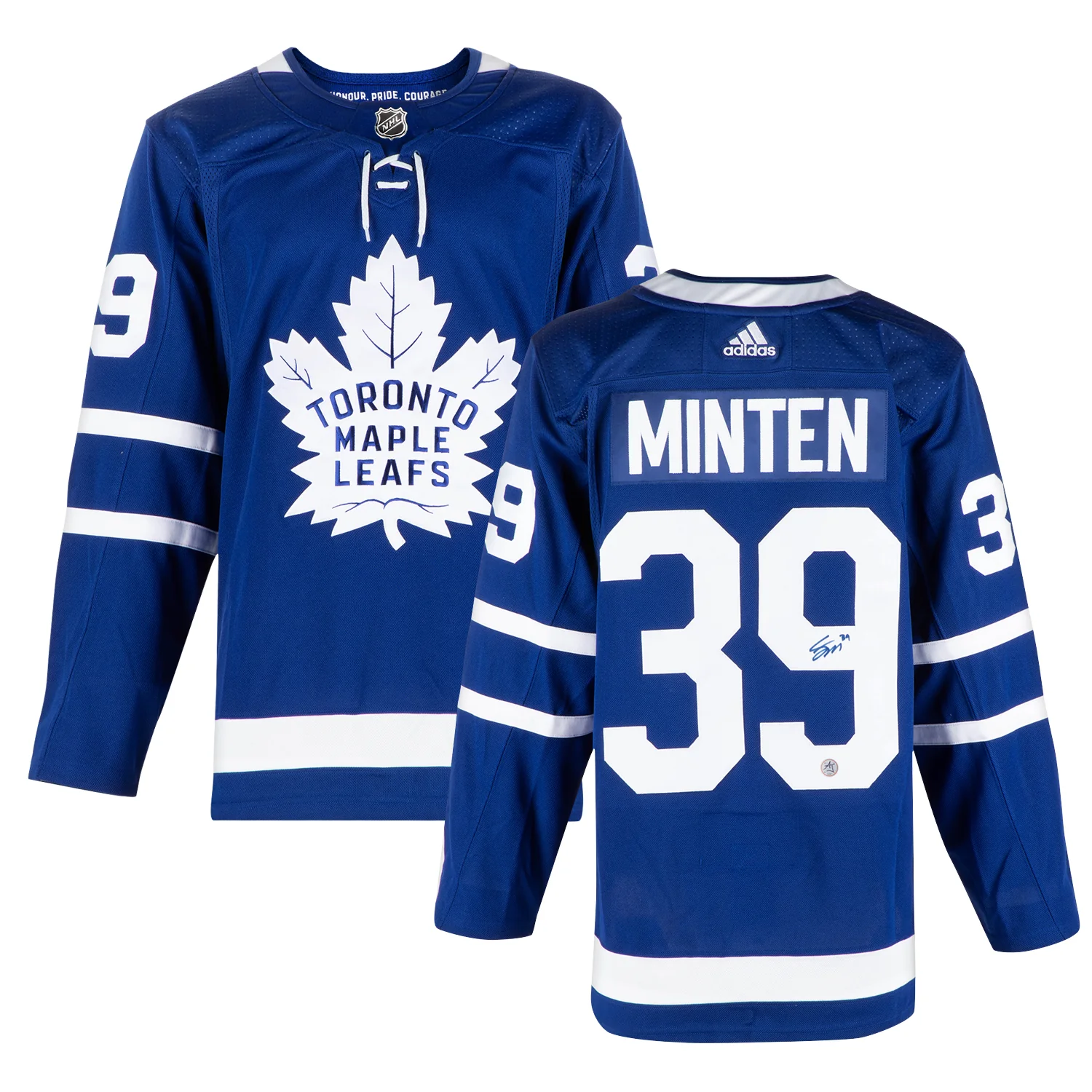 Fraser Minten Autographed Toronto Maple Leafs adidas Jersey - Image 3
