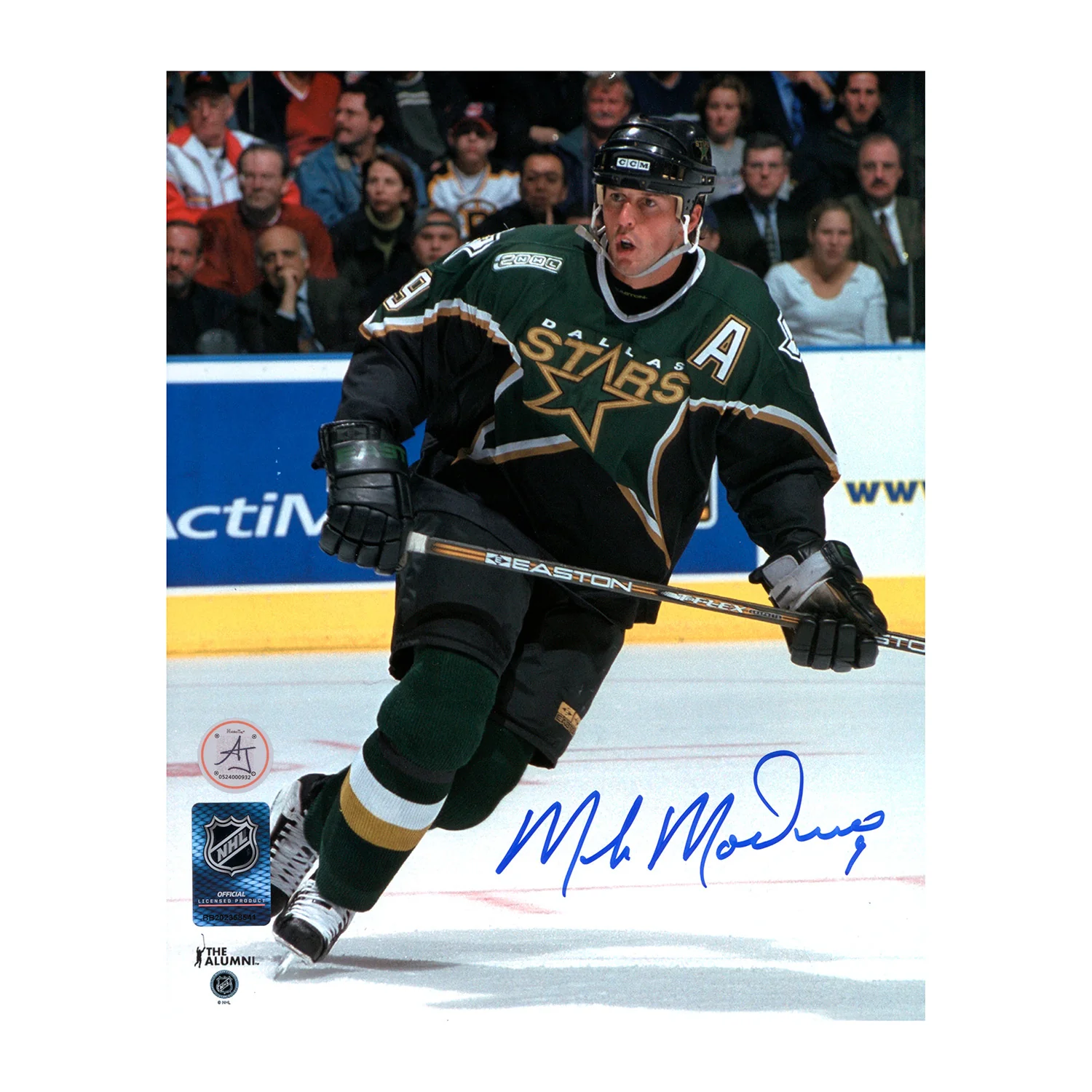 Mike Modano Autographed Dallas Stars Game Action 8x10 Photo