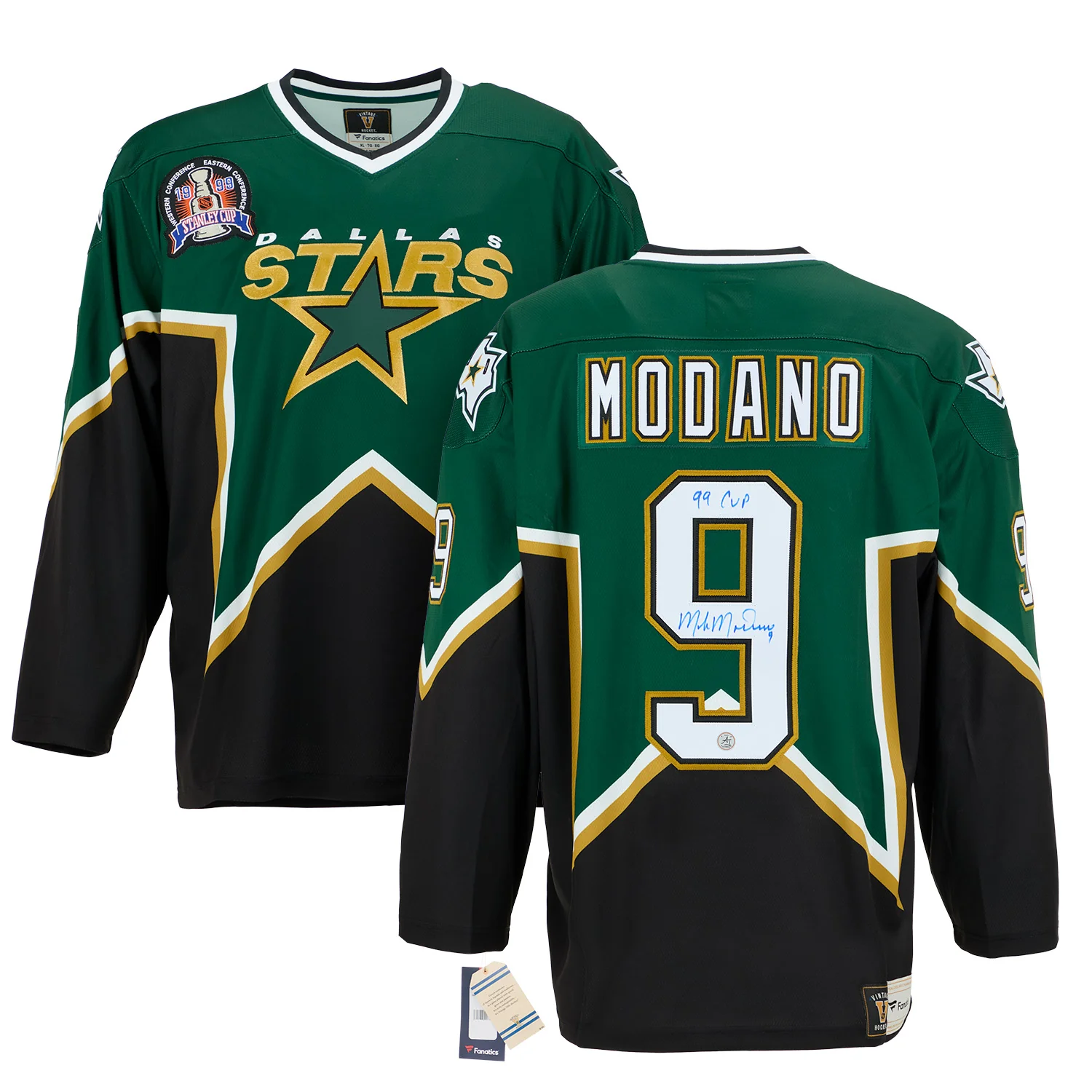 Mike Modano Dallas Stars Autographed 1999 Stanley Cup Fanatics Jersey
