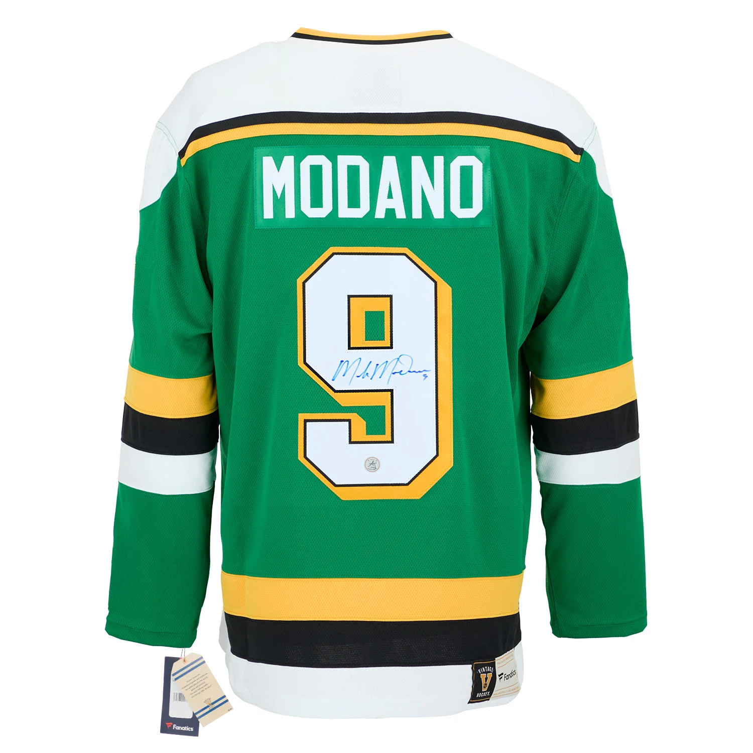 Mike Modano Signed Minnesota North Stars Throwback Breakaway Jersey
