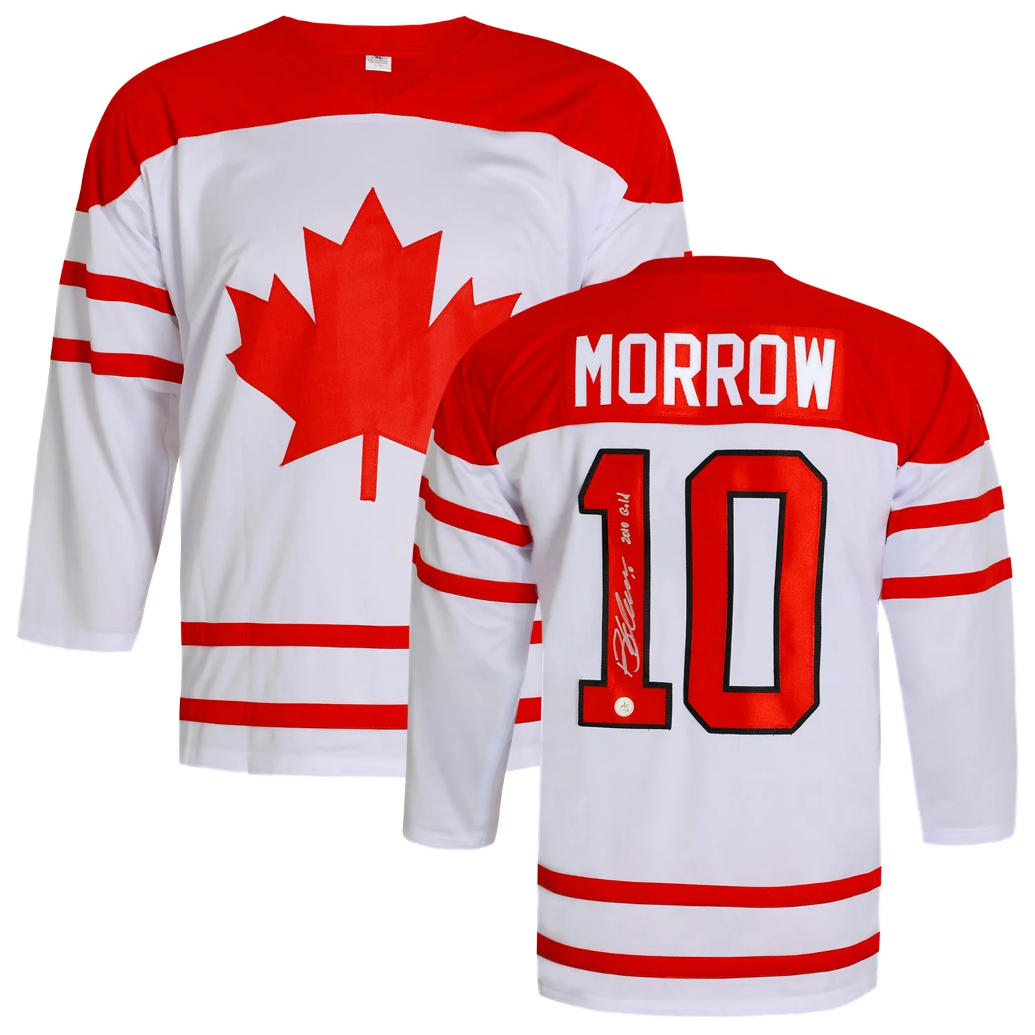Brenden Morrow Autographed Team Canada Custom Hockey Nation Jersey - Image 3