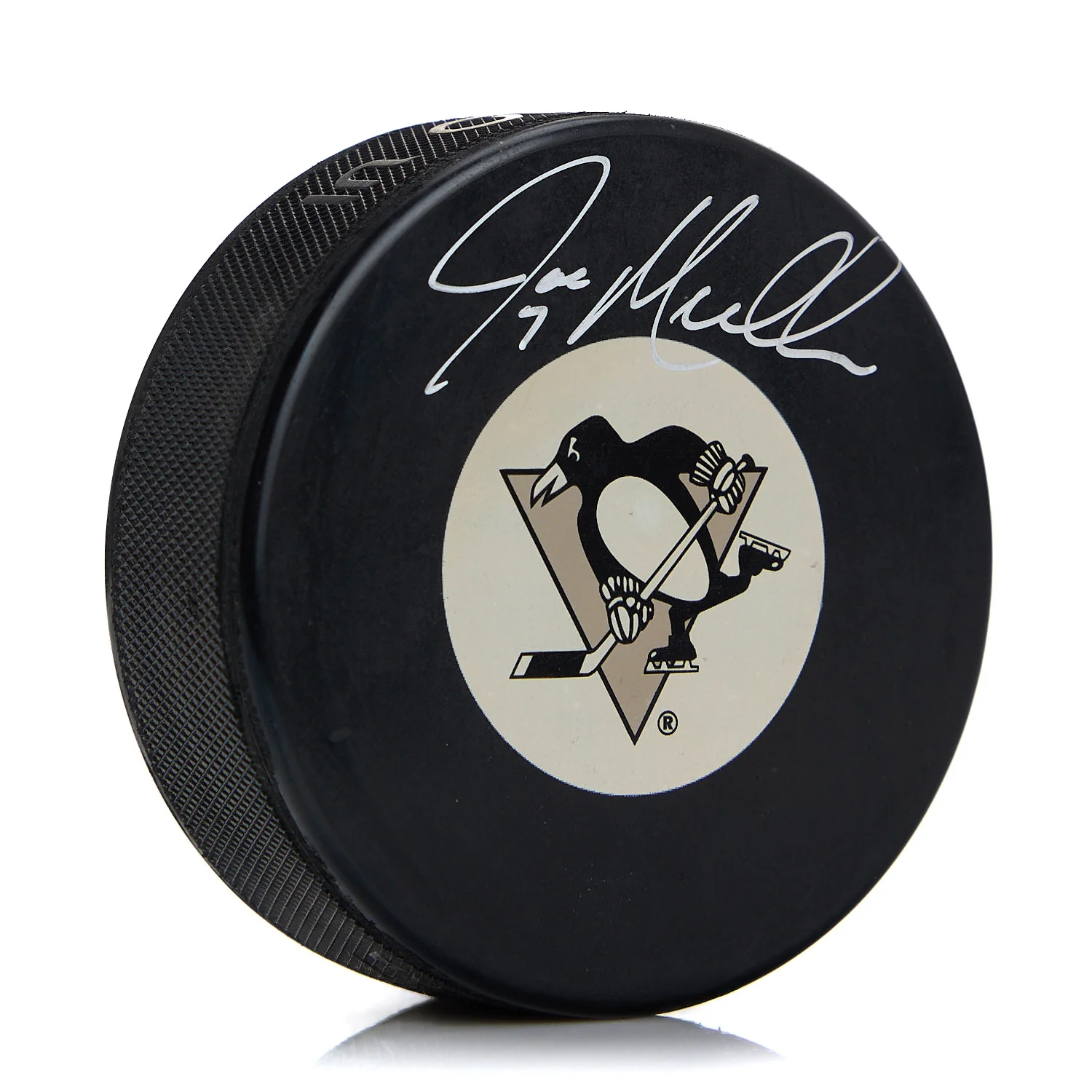 Joe Mullen Pittsburgh Penguins Autographed Hockey Puck