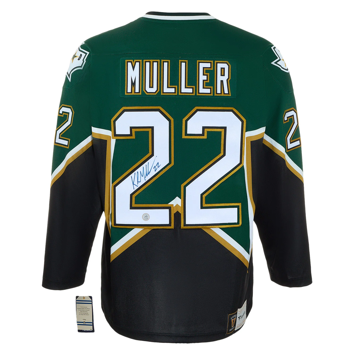 Kirk Muller Autographed Dallas Stars Throwback Breakaway Jersey
