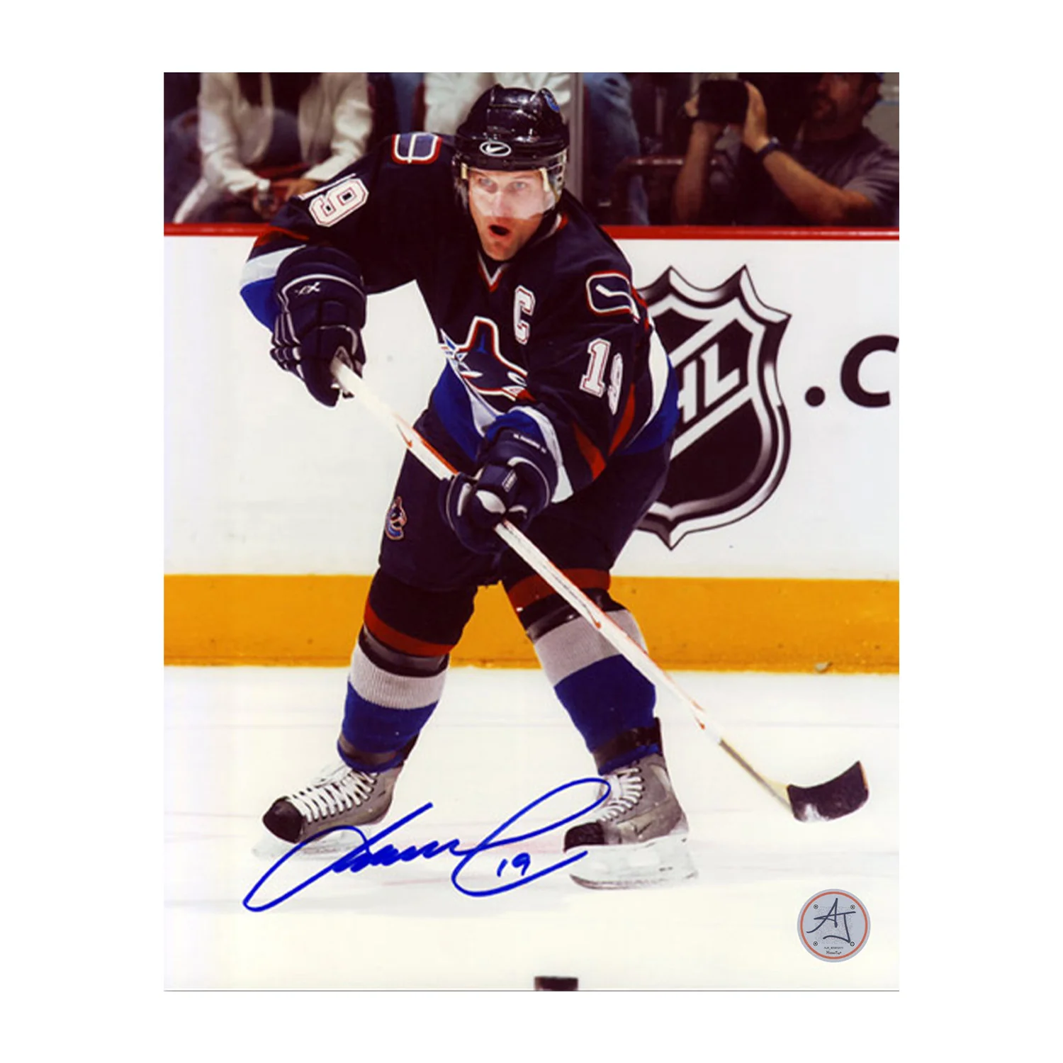 Markus Naslund Autographed Vancouver Canucks Captain 8x10 Photo
