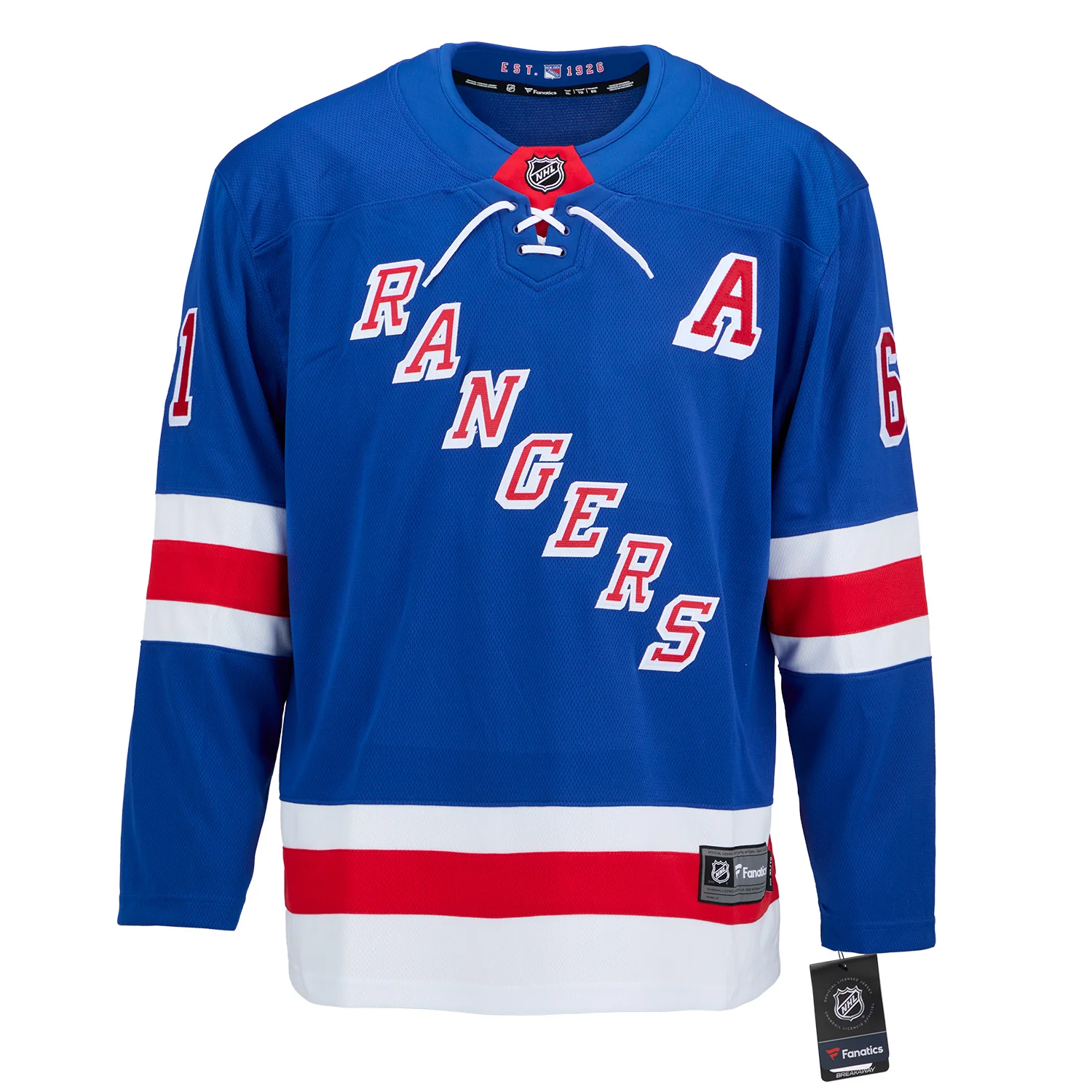 Rick Nash Autographed New York Rangers Fanatics Breakaway Jersey - Image 2