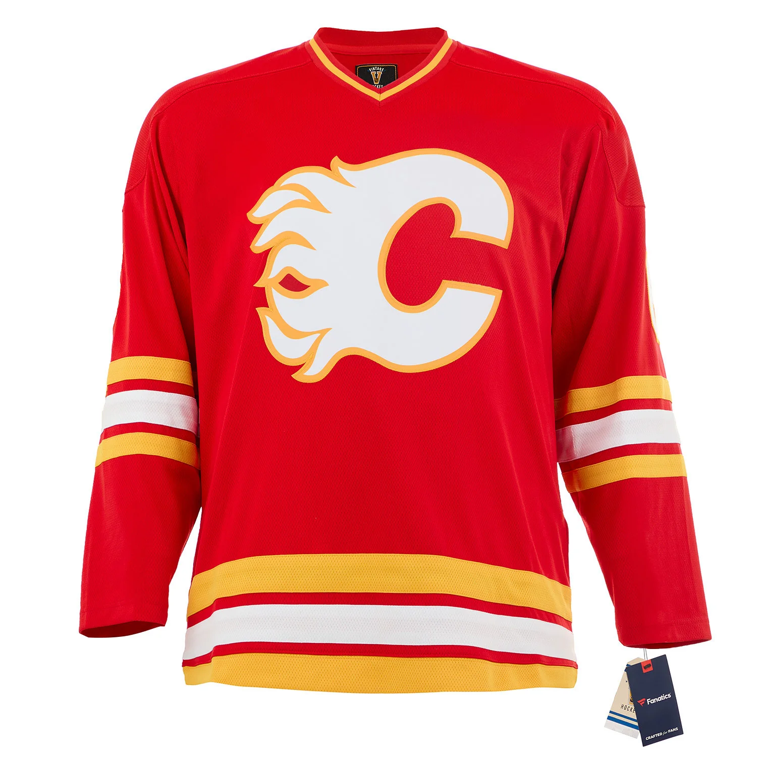 Ric Nattress Autographed Calgary Flames Fanatics Throwback Jersey - Image 2