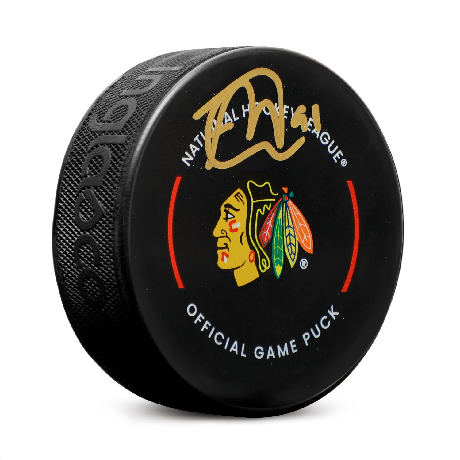 Frank Nazar Signed Chicago Blackhawks Official Game Puck