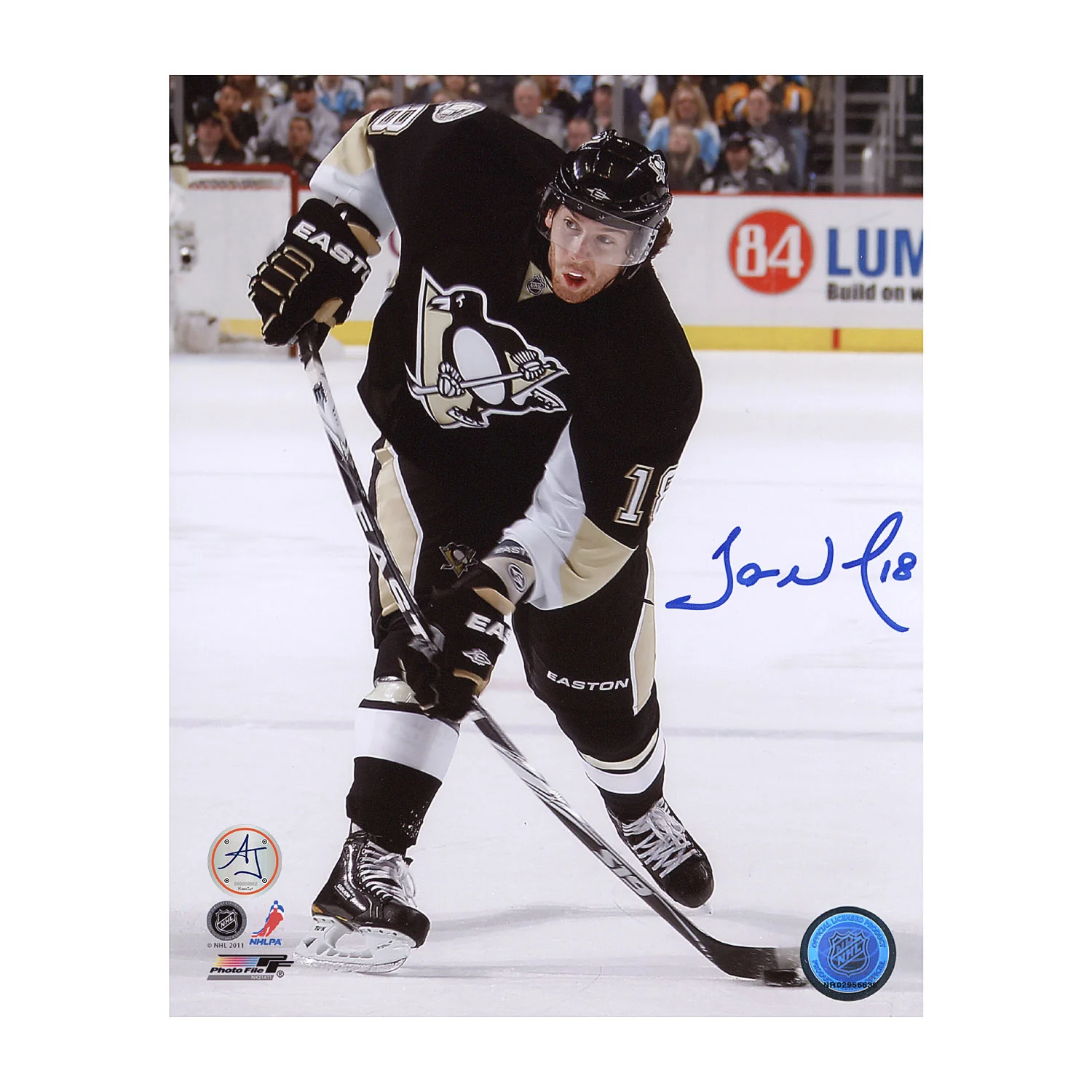 James Neal Autographed Pittsburgh Penguins Shooting 8x10 Photo