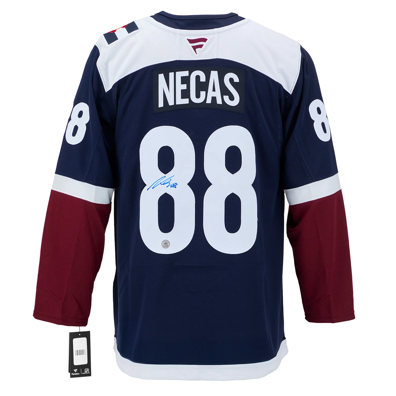 Martin Necas Autographed Colorado Avalanche Alternate Fanatics Premium Jersey