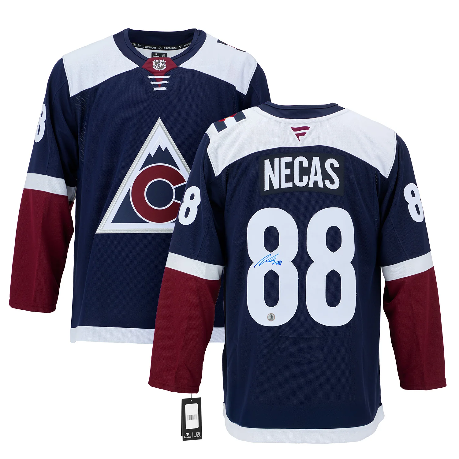 Martin Necas Autographed Colorado Avalanche Alternate Fanatics Premium Jersey - Image 3