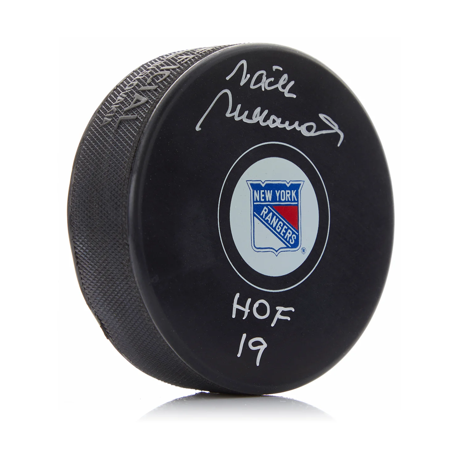 Vaclav Nedomansky Signed New York Rangers Hockey Puck with HOF Note