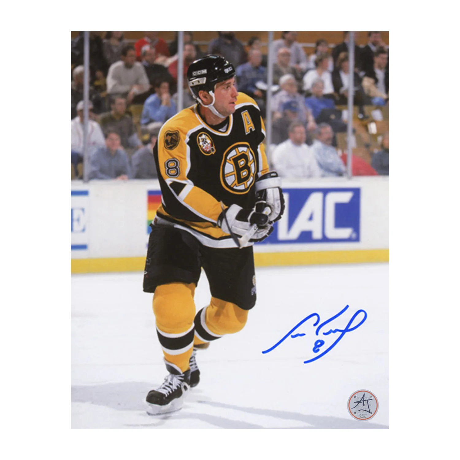 Cam Neely Autographed Boston Bruins Game Action 8x10 Photo