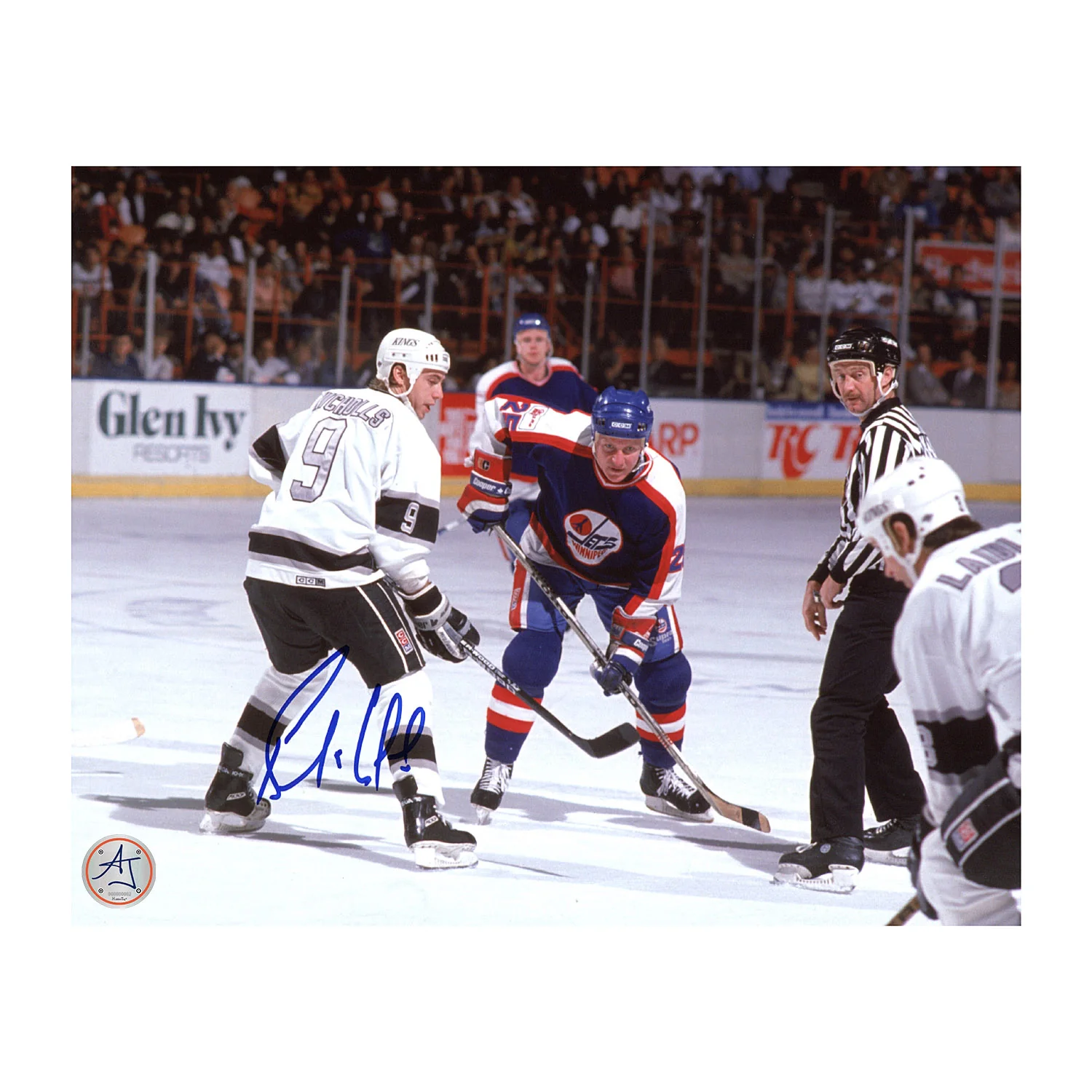 Bernie Nicholls Autographed Los Angeles Kings Hockey 8x10 Photo