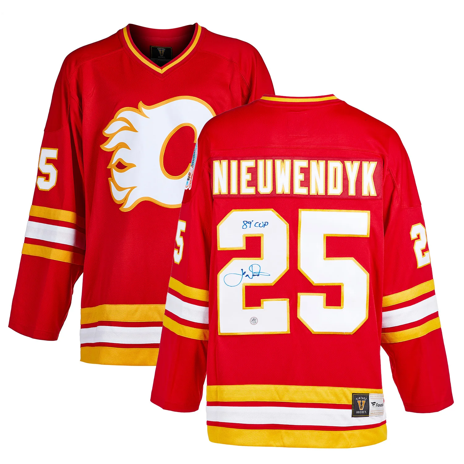 Joe Nieuwendyk Calgary Flames Signed 1989 Stanley Cup Fanatics Jersey - Image 3