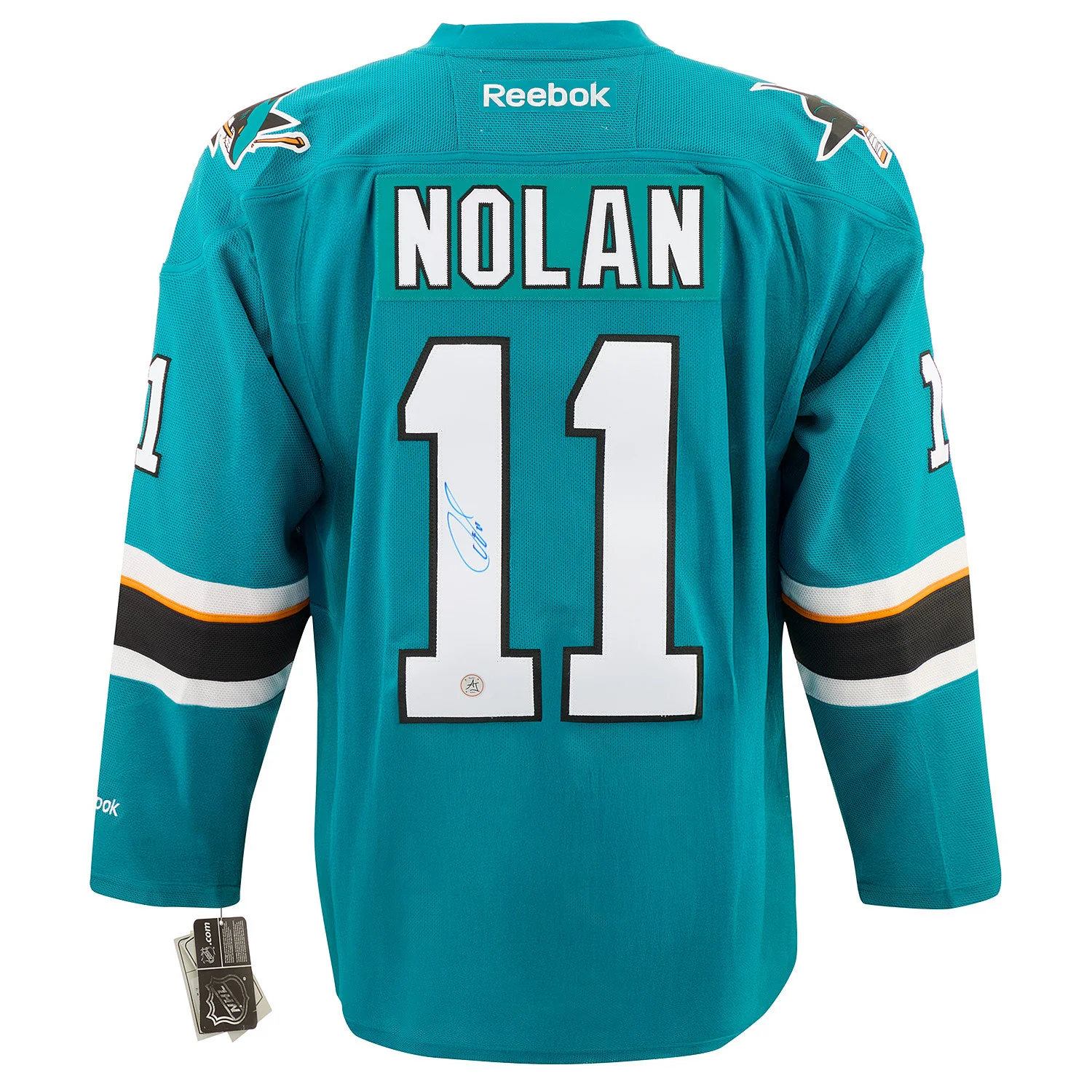 Owen Nolan San Jose Sharks Autographed Reebok Jersey