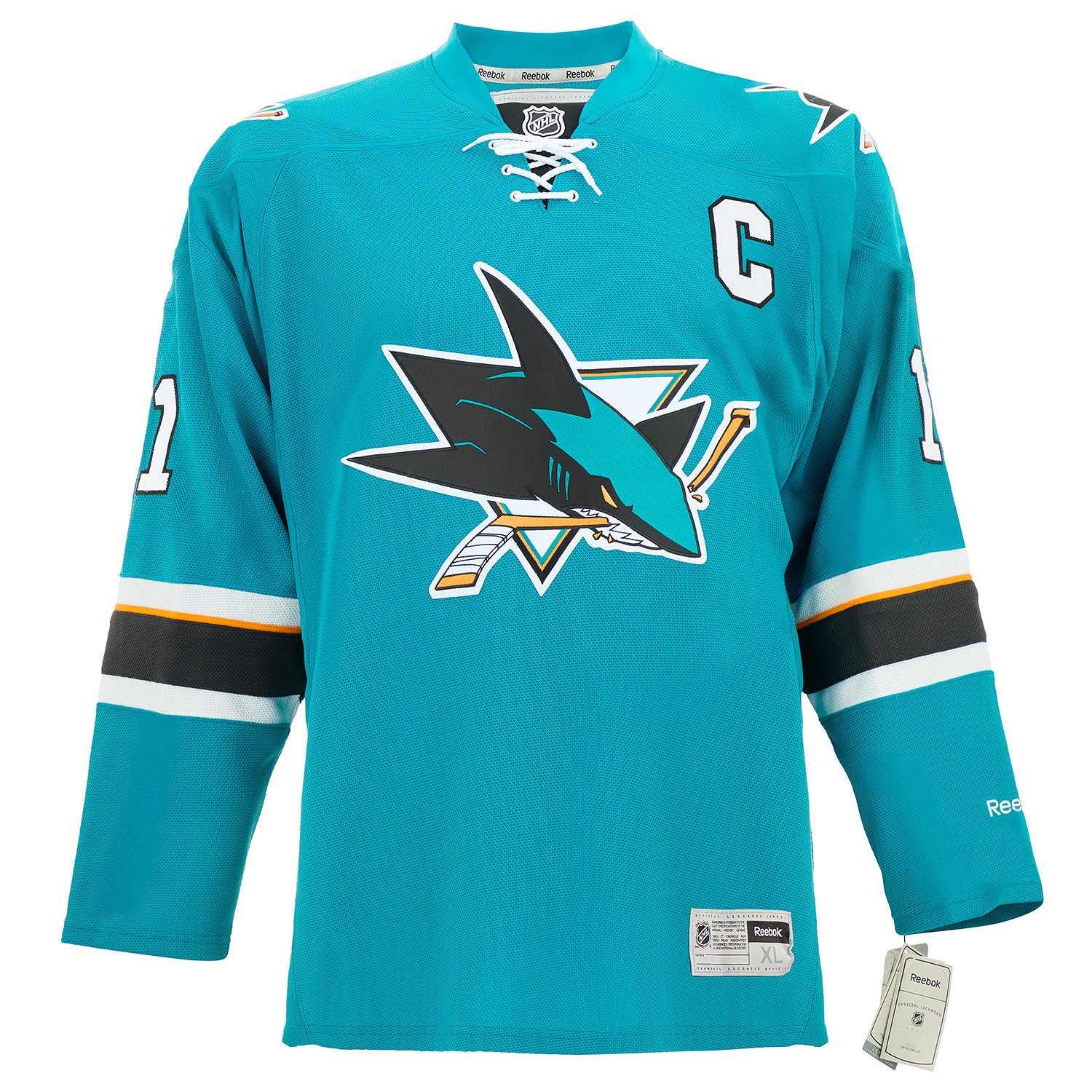 Owen Nolan San Jose Sharks Autographed Reebok Jersey - Image 2
