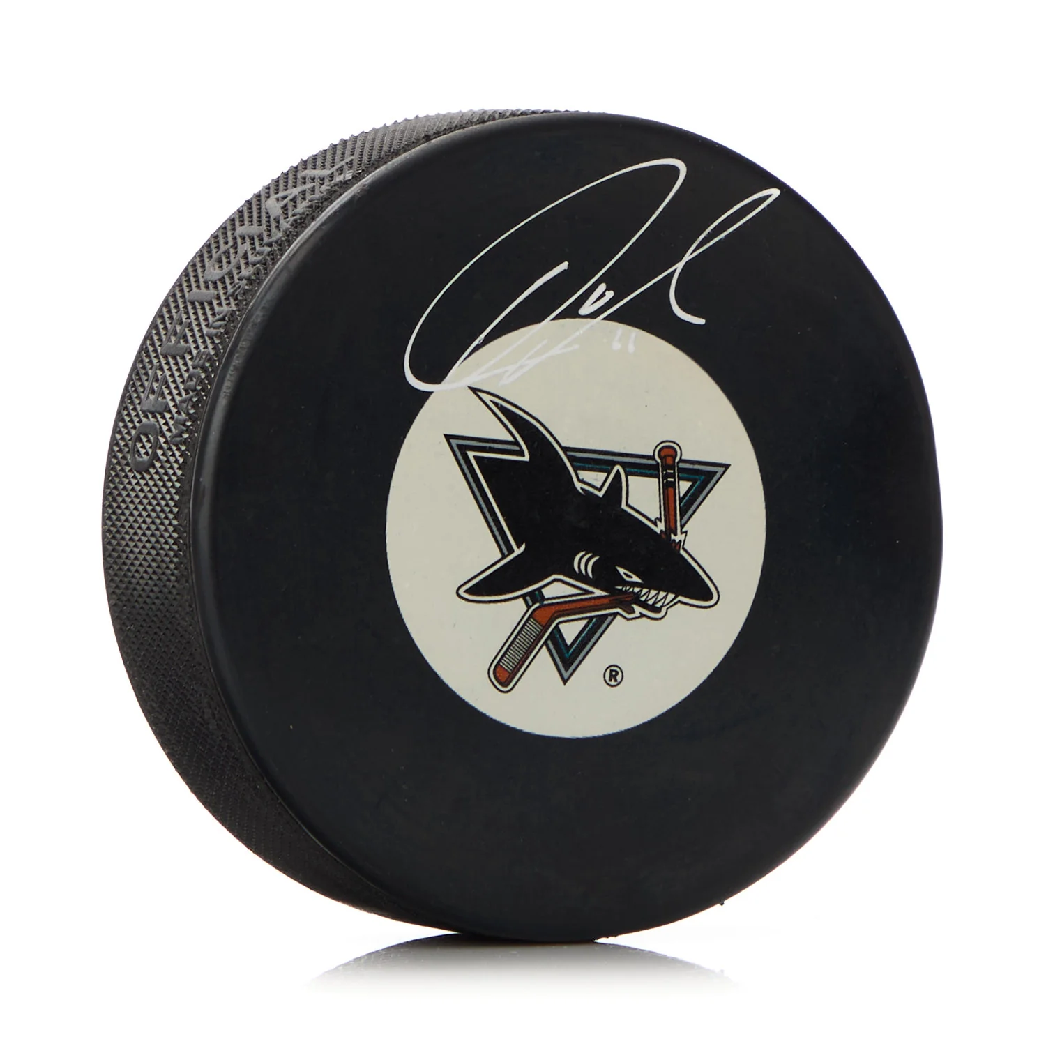 Owen Nolan San Jose Sharks Autographed Hockey Puck