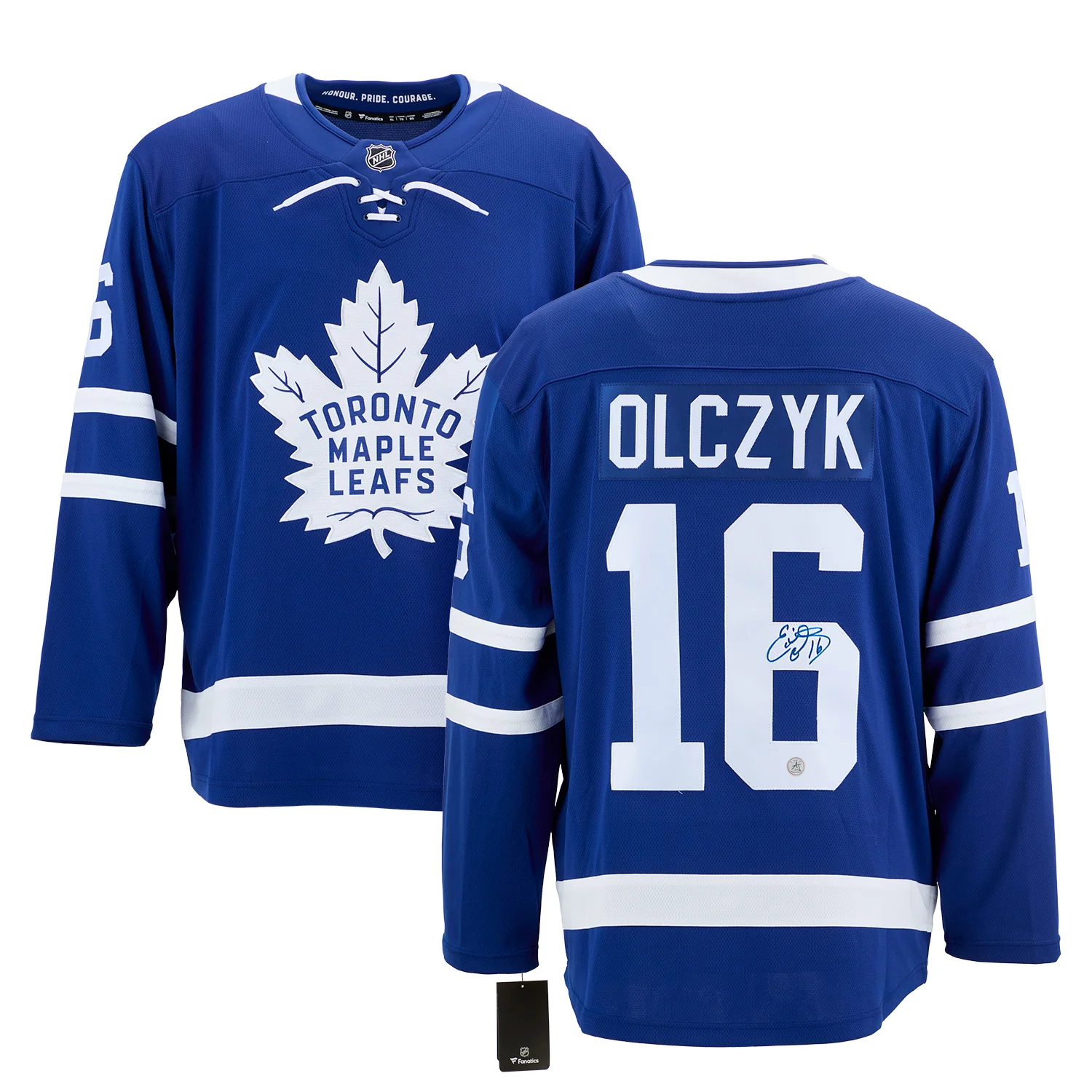 Ed Olczyk Signed Toronto Maple Leafs Fanatics Breakaway Jersey - Image 3