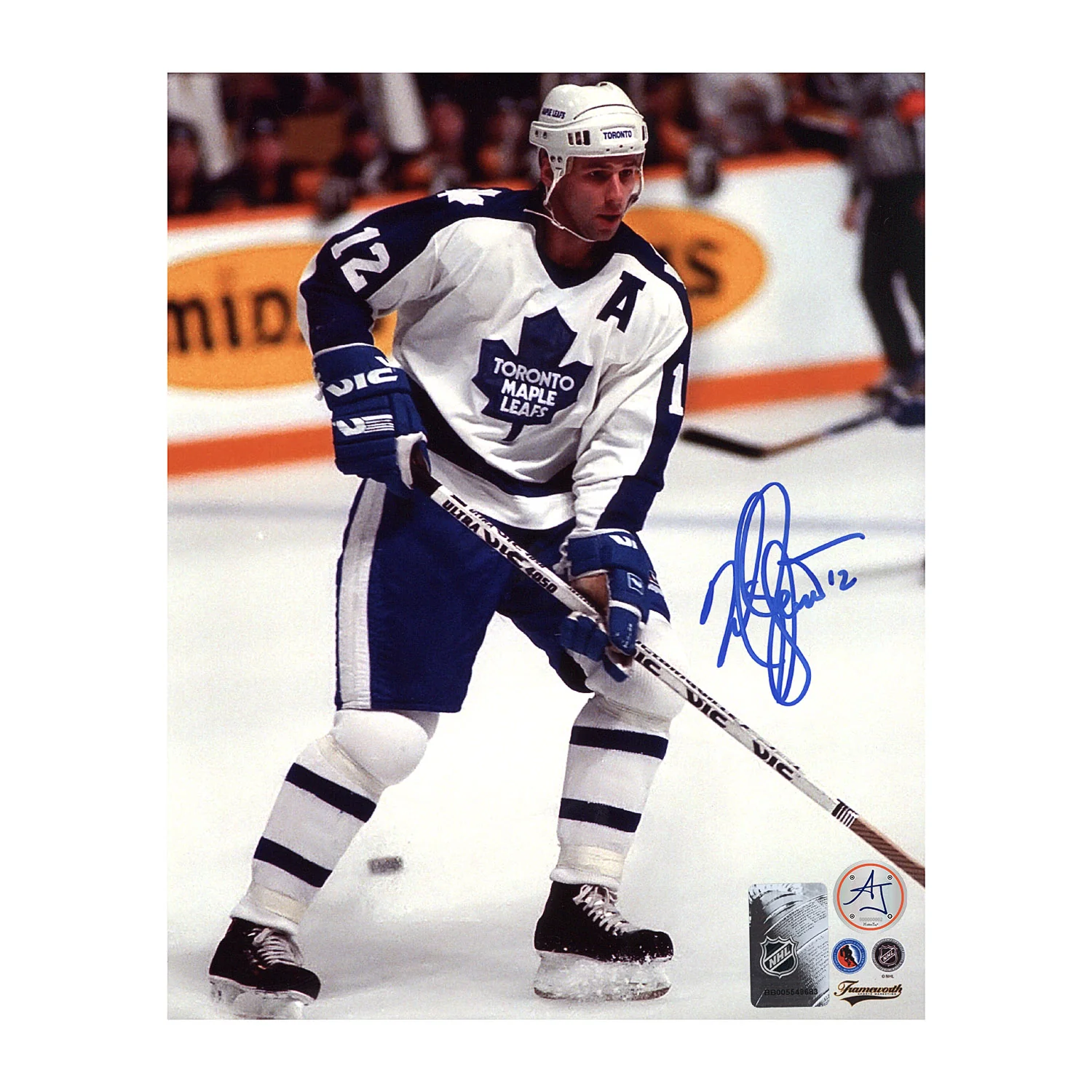 Mark Osborne Autographed Toronto Maple Leafs Game Action 8x10 Photo