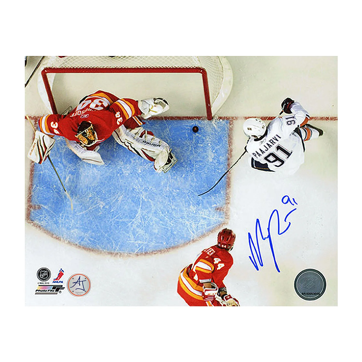 Magnus Paajarvi Autographed Edmonton Oilers 1st Goal 8x10 Photo