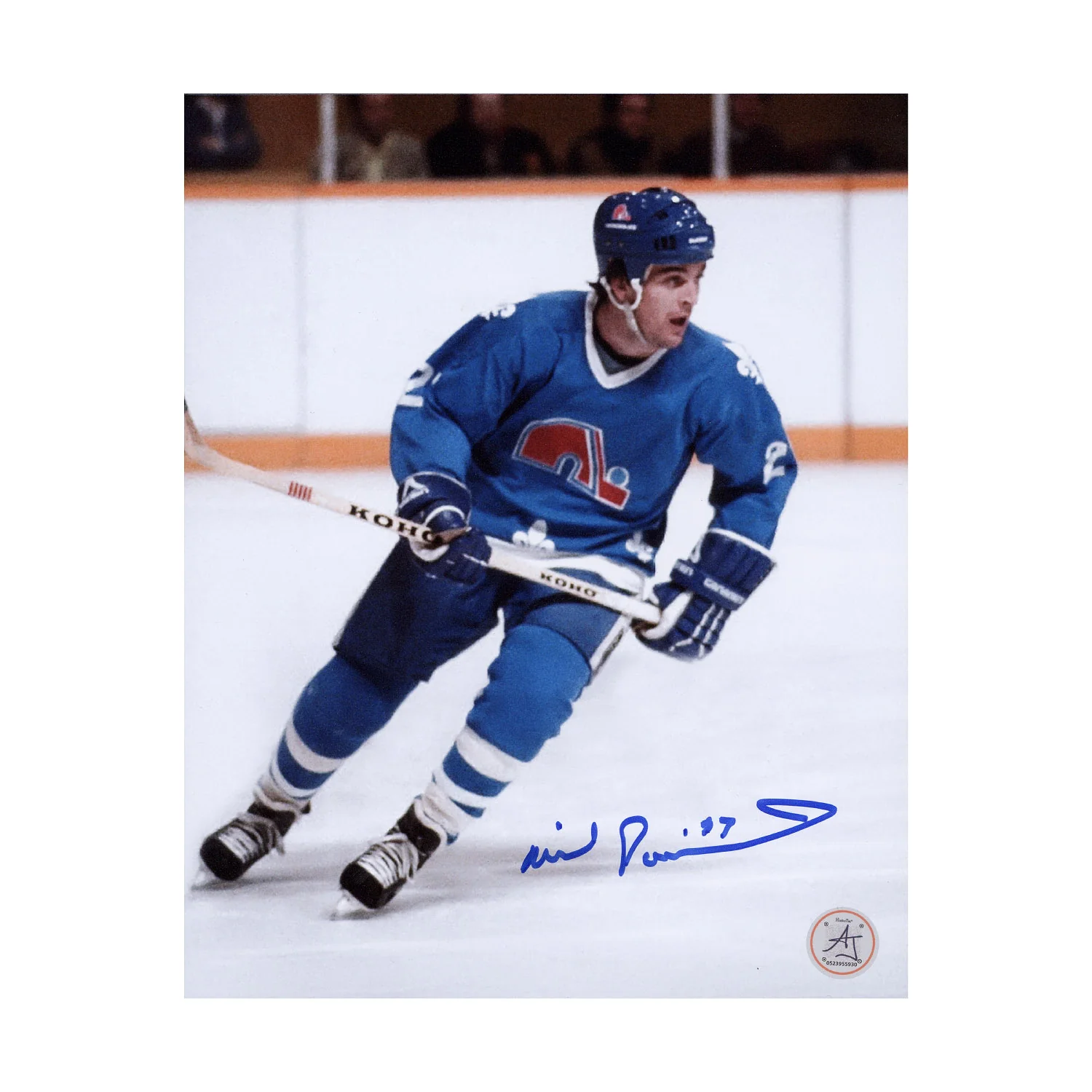 Wilf Paiement Autographed Quebec Nordiques Hockey 8x10 Photo