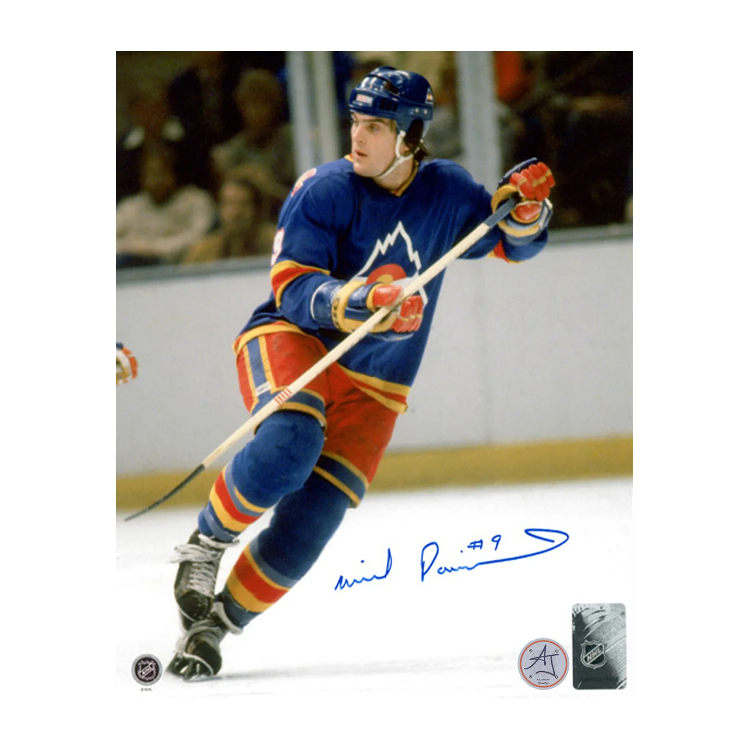 Wilf Paiement Autographed Colorado Rockies Hockey 8x10 Photo