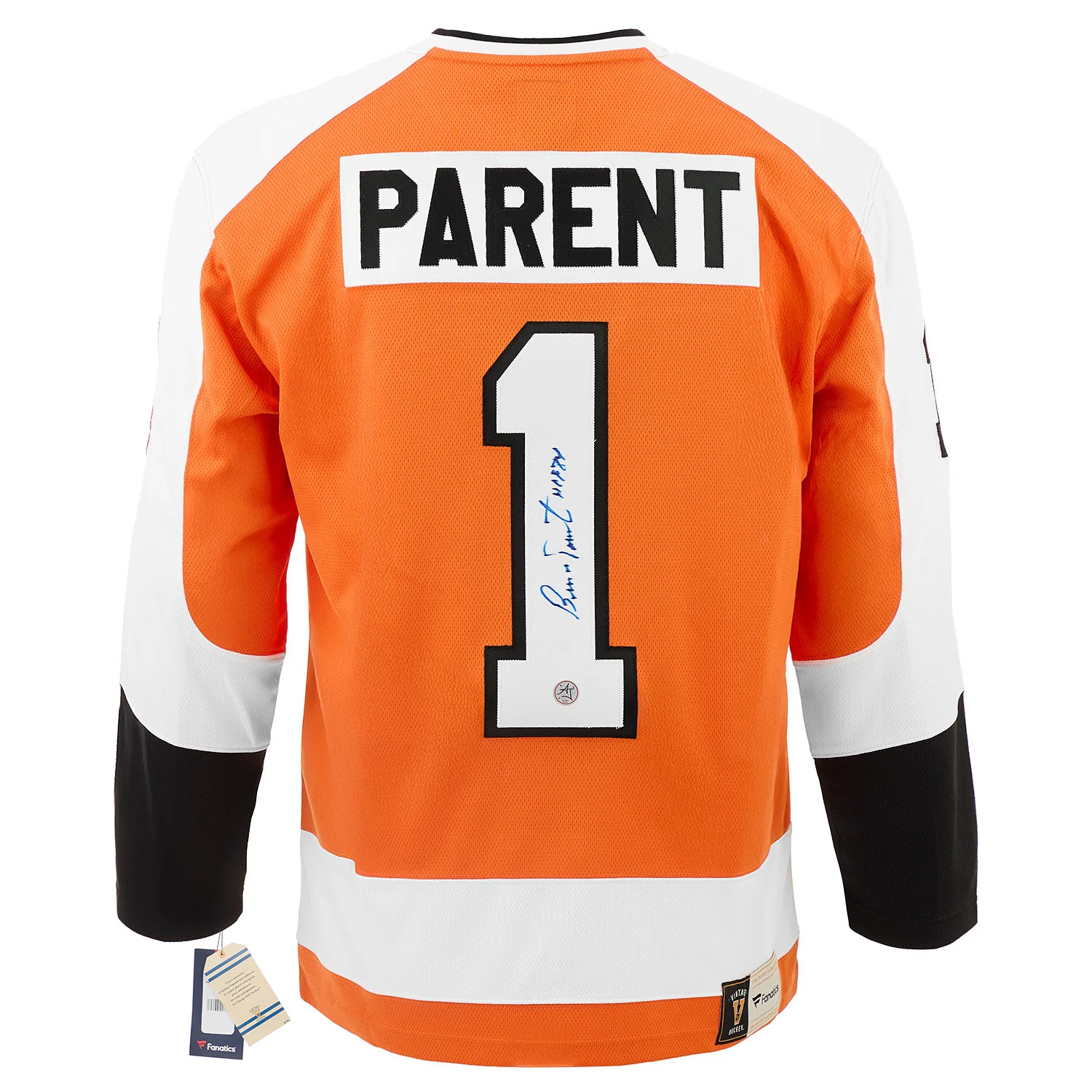 Bernie Parent Signed & Inscribed Philadelphia Flyers Fanatics Throwback Jersey